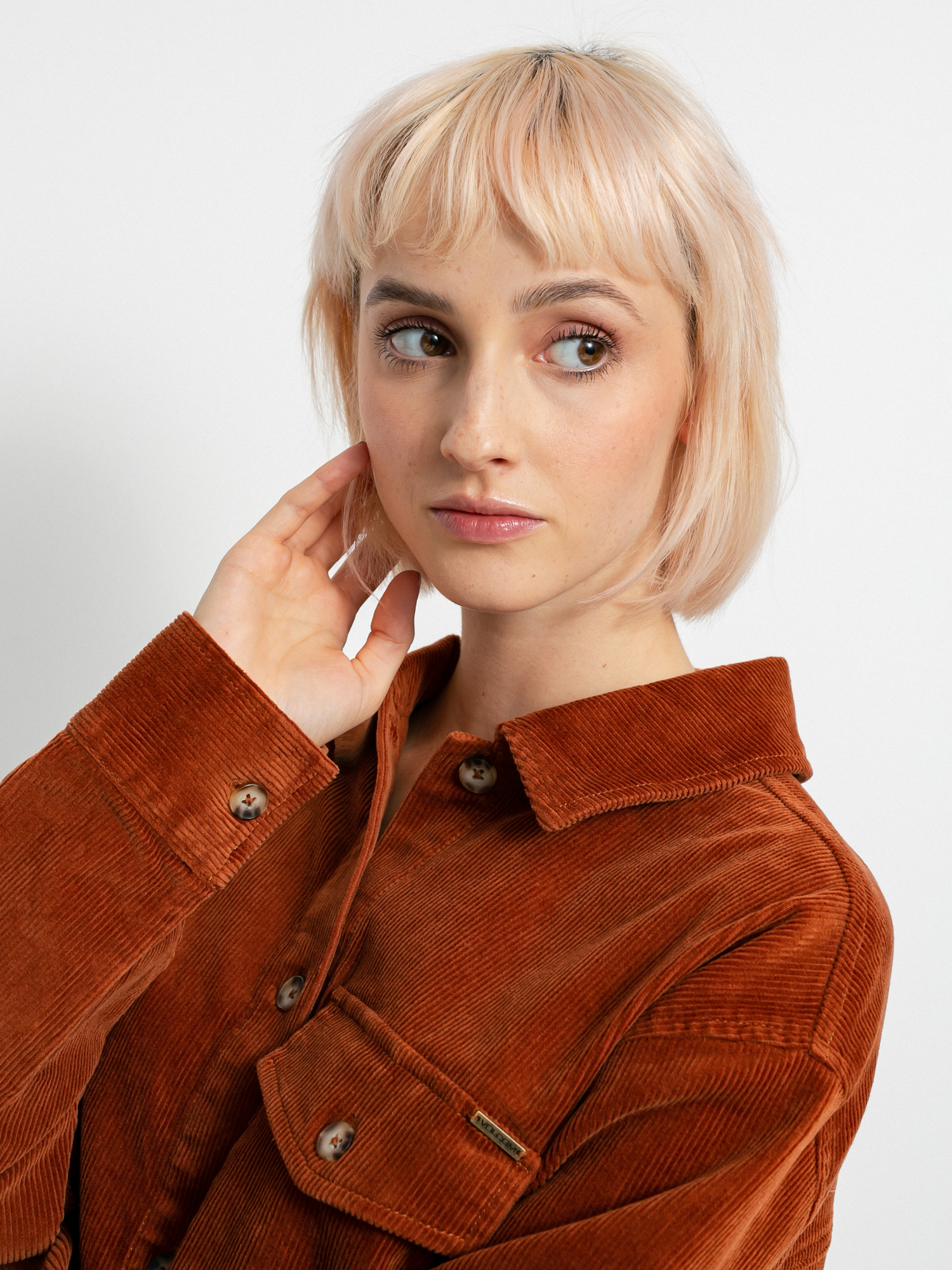 Volcom Sha Lala Shacket Hemd Wmn (mocha)