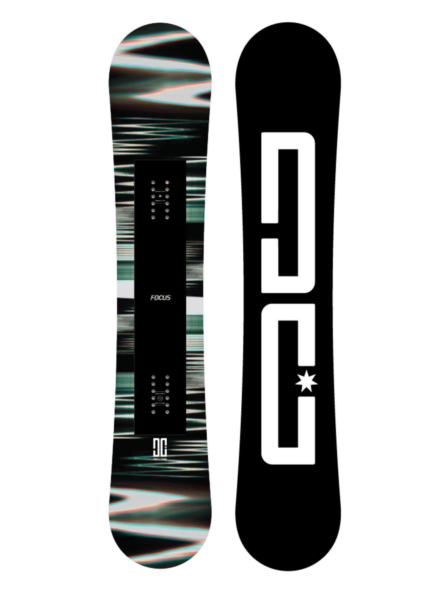 Mens DC Focus Snowboard (black/white)