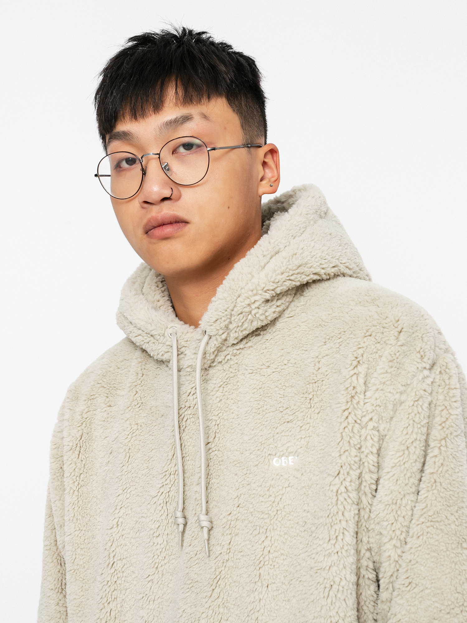 Mens OBEY Gio HD Fleece (silver grey)