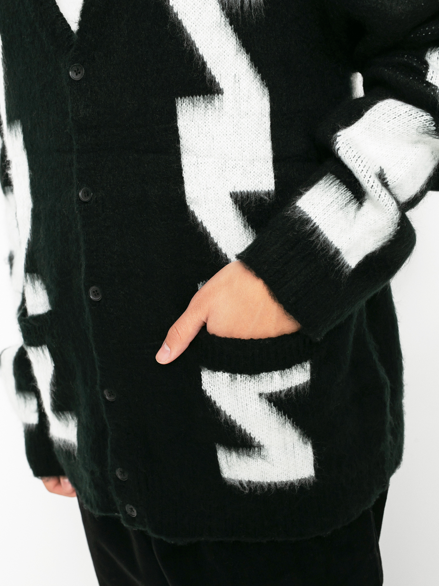OBEY Dexter Cardigan Pulli (black multi)