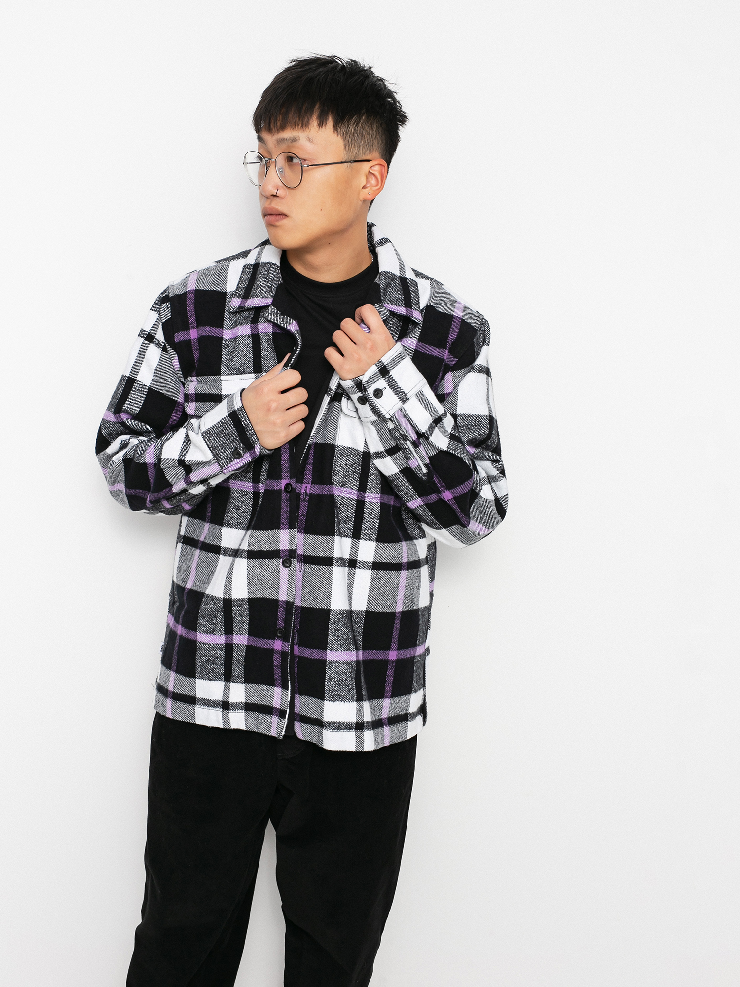 OBEY Advert Woven Shirt (black multi)