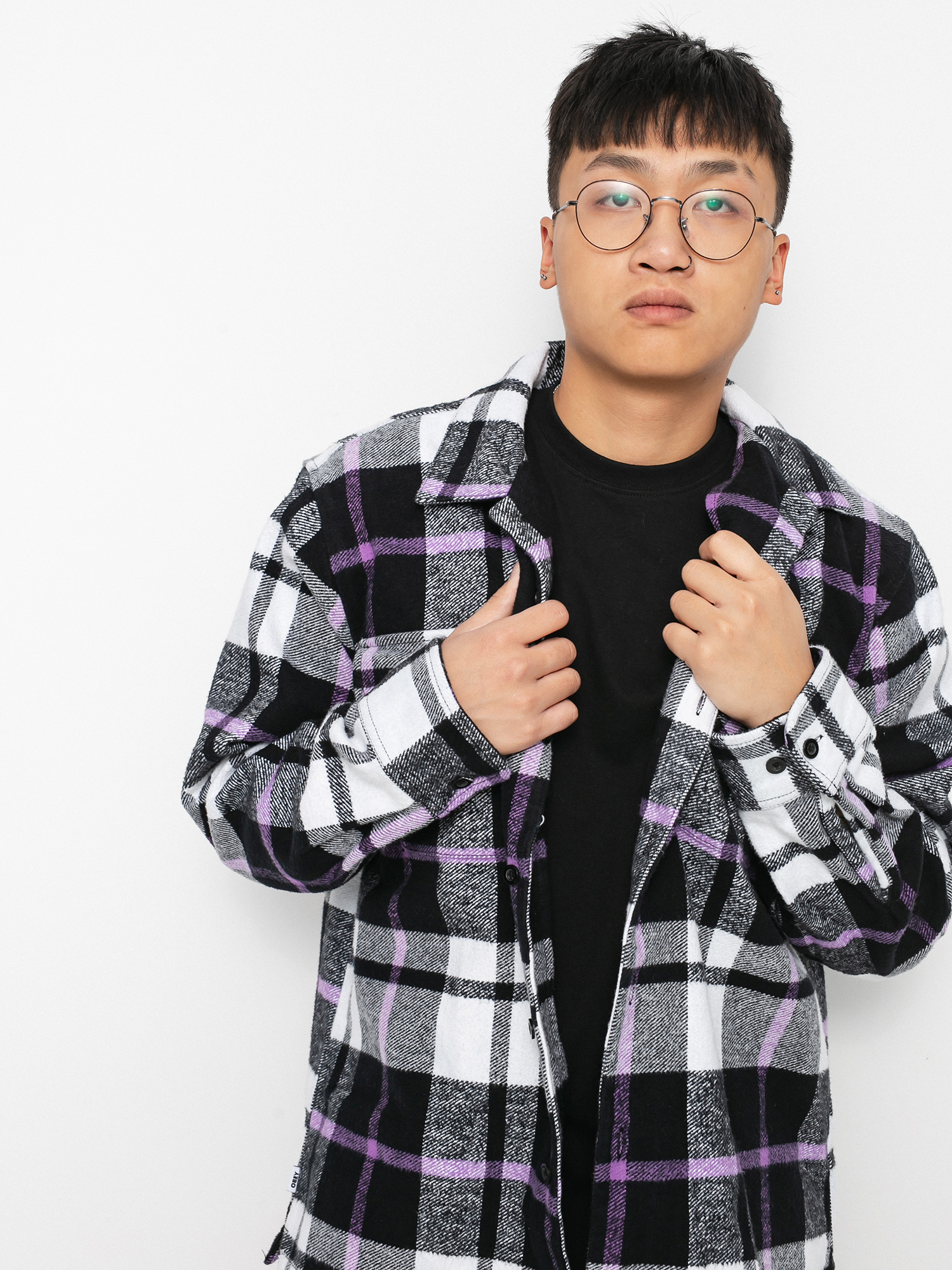 OBEY Advert Woven Shirt (black multi)