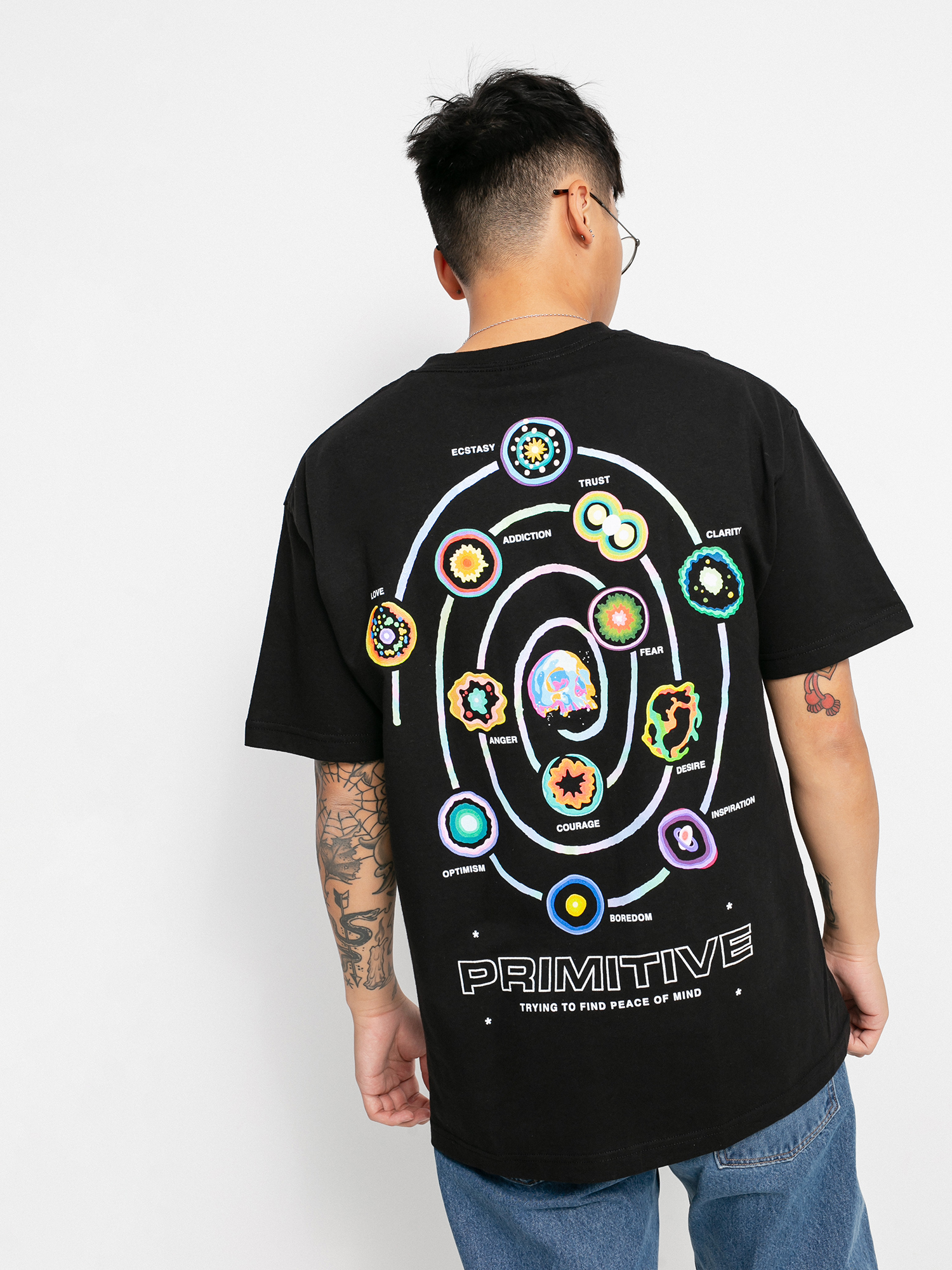 Primitive High Low T-shirt (black)