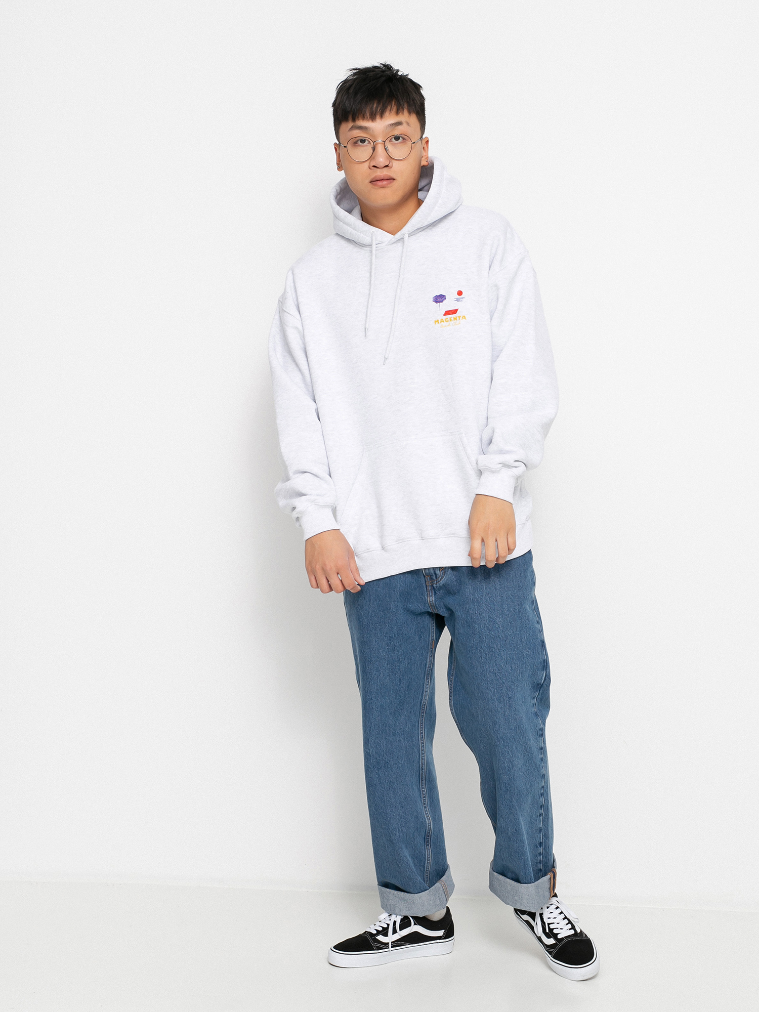 Magenta Beach Club HD Hoodie (ash)