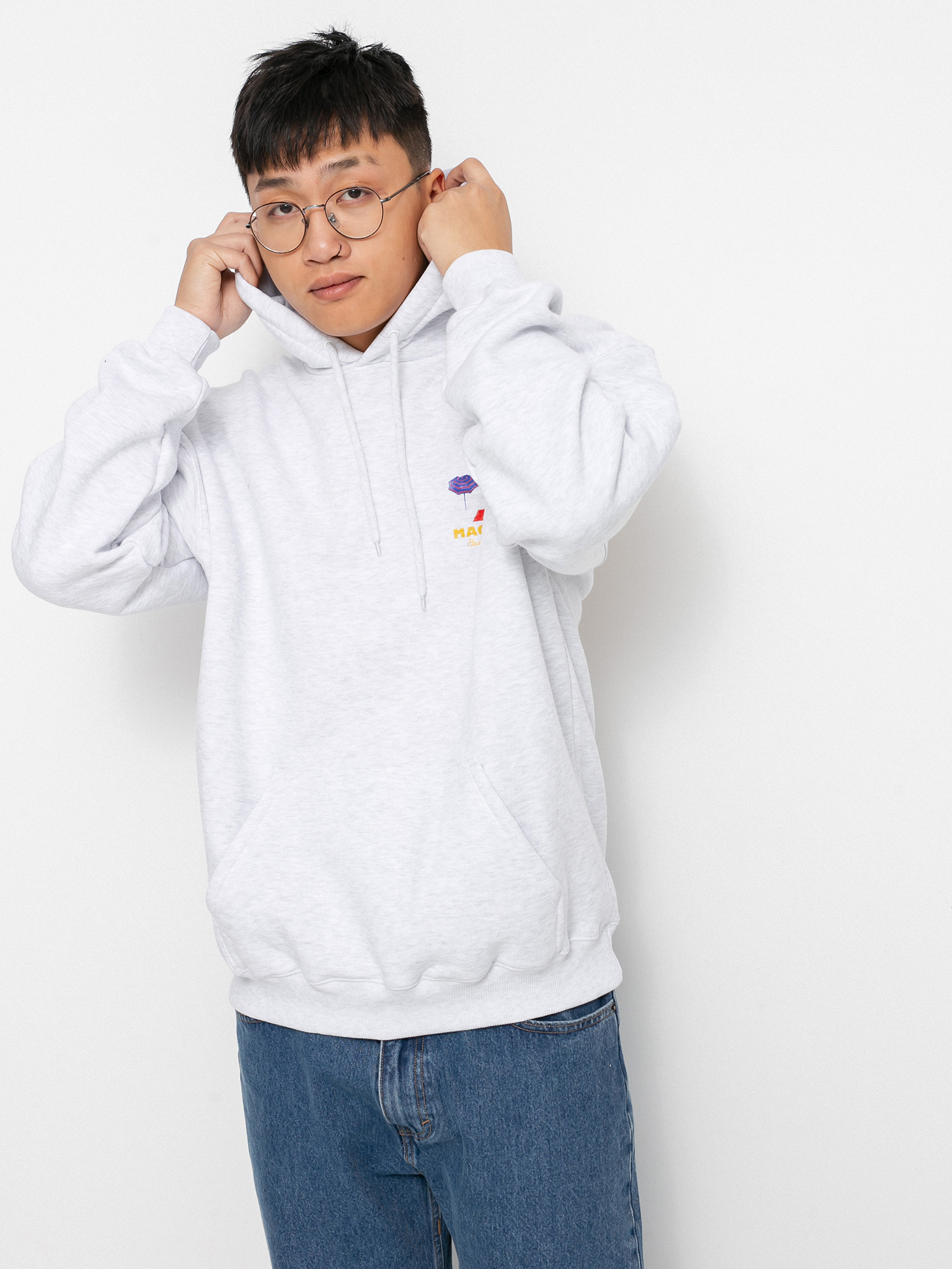 Magenta Beach Club HD Hoodie (ash)