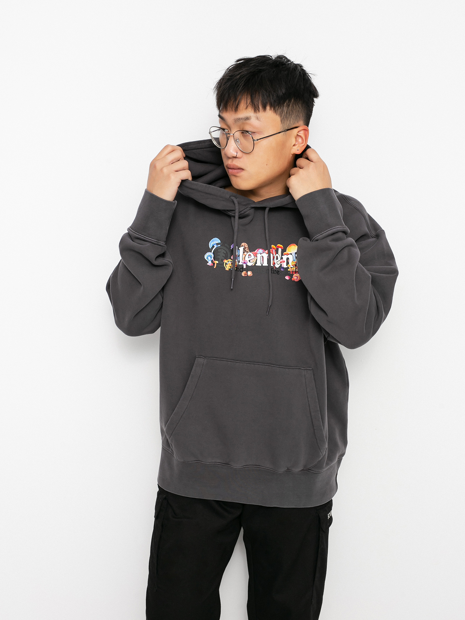 Element Vertical Shrooms HD Hoodie (off black)