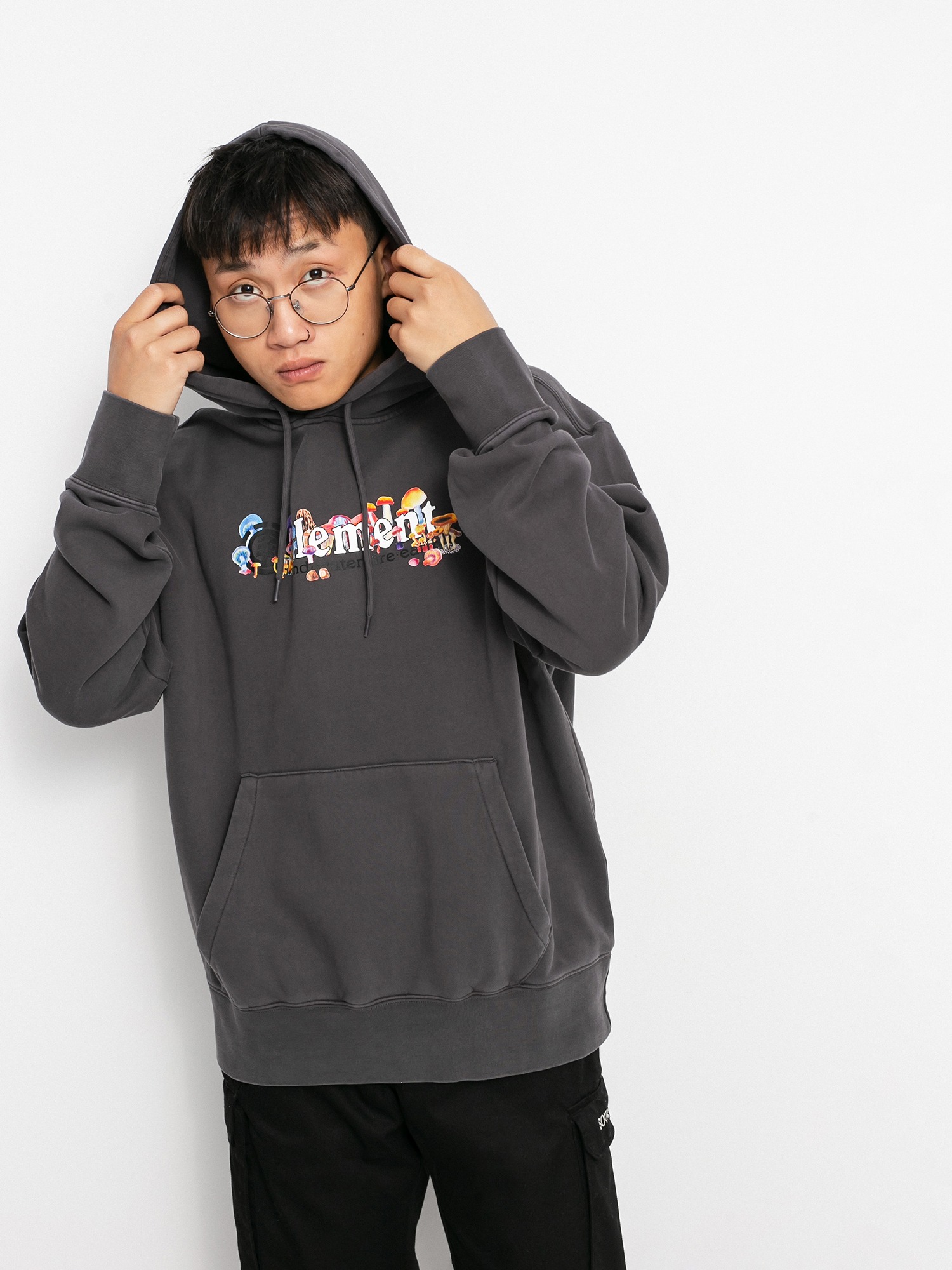 Element Vertical Shrooms HD Hoodie (off black)