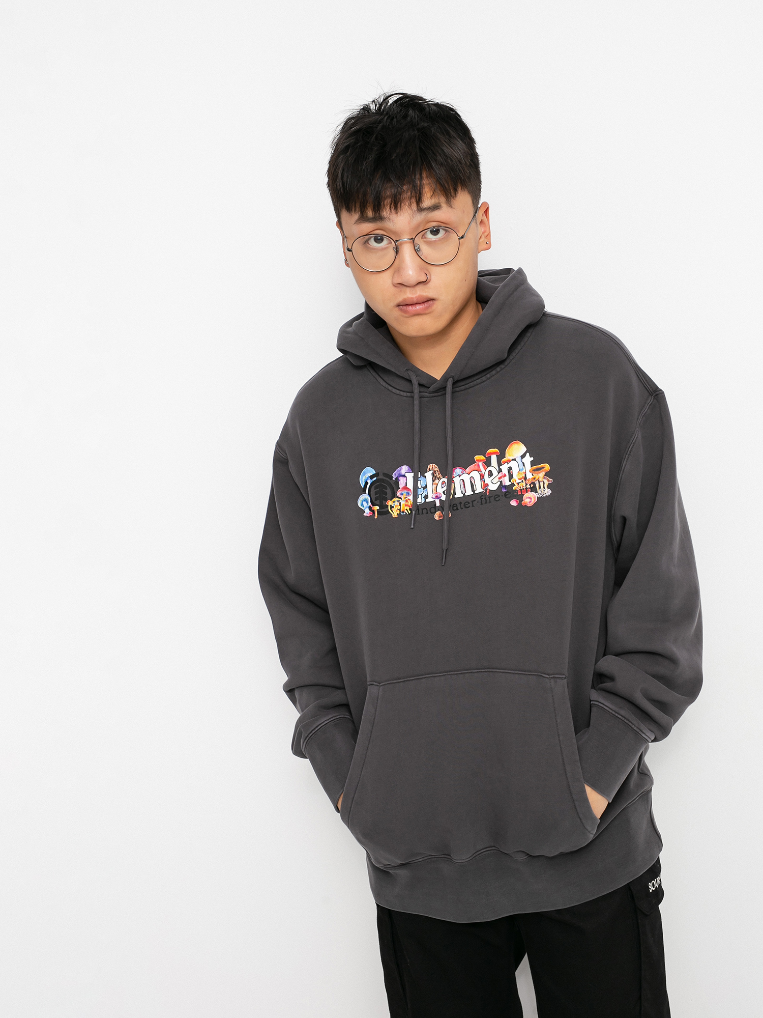 Element Vertical Shrooms HD Hoodie (off black)