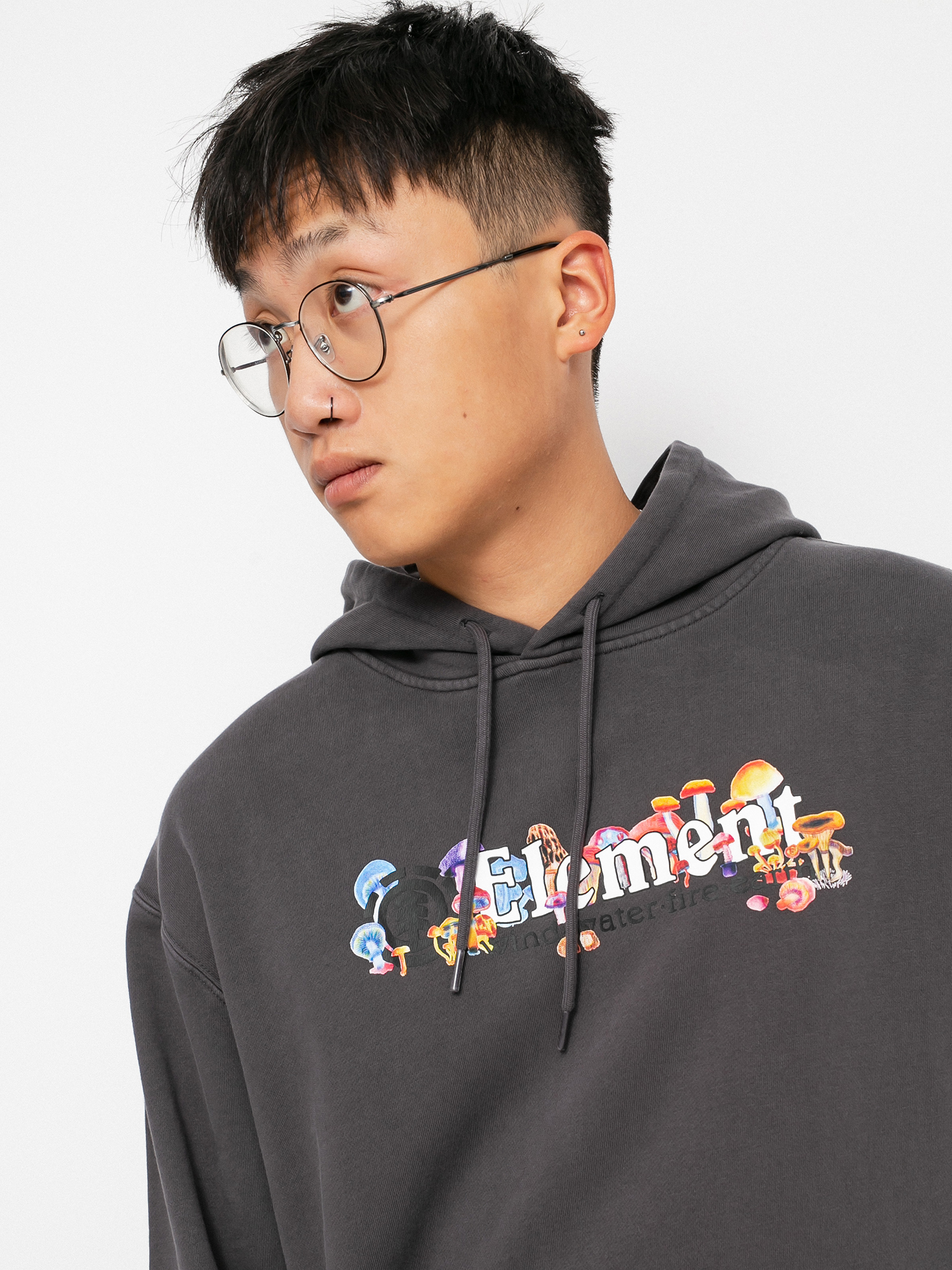 Element Vertical Shrooms HD Hoodie (off black)