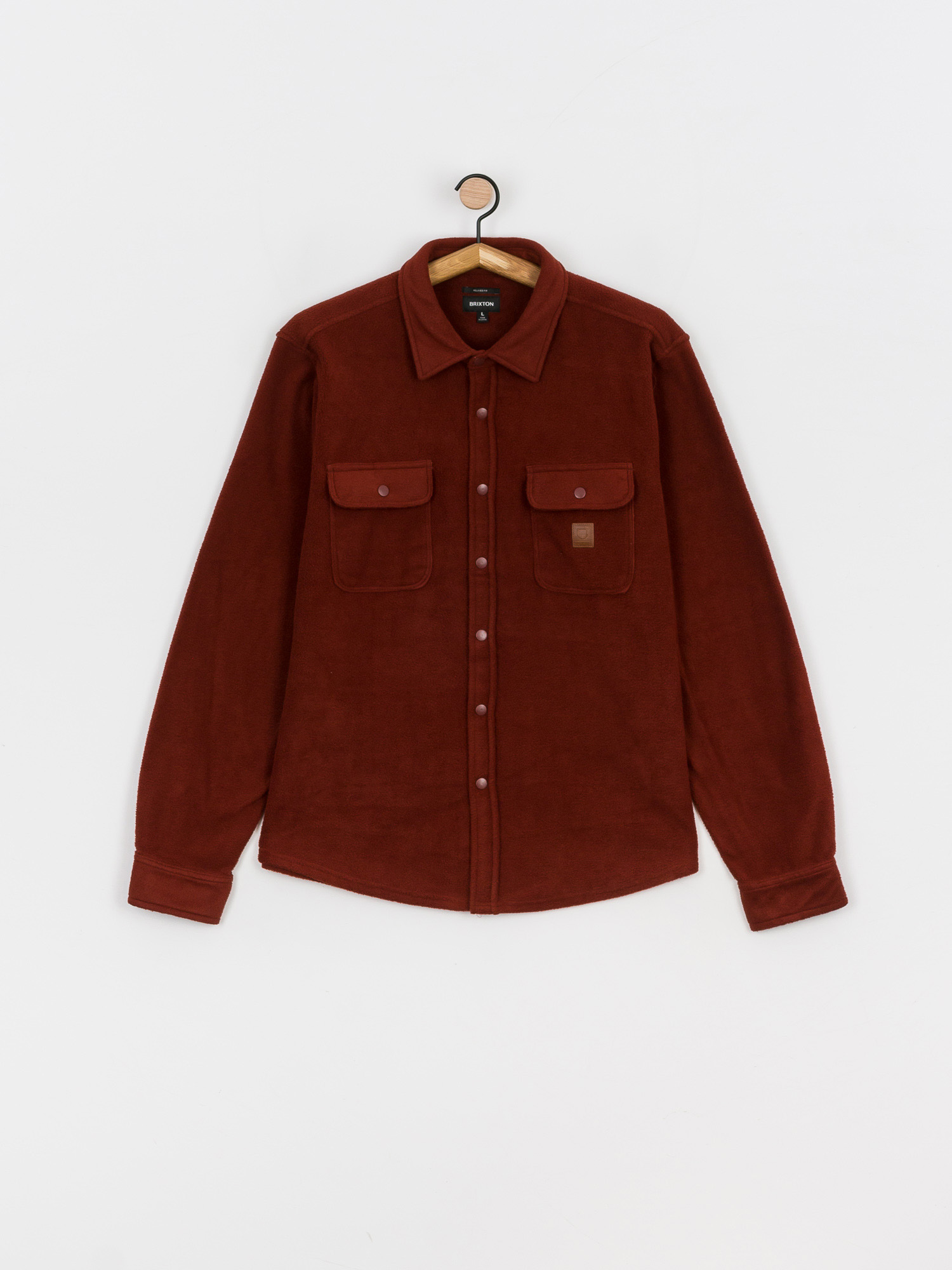 Brixton Bowery Arctic Stretch Ls Hemd (dark brick)