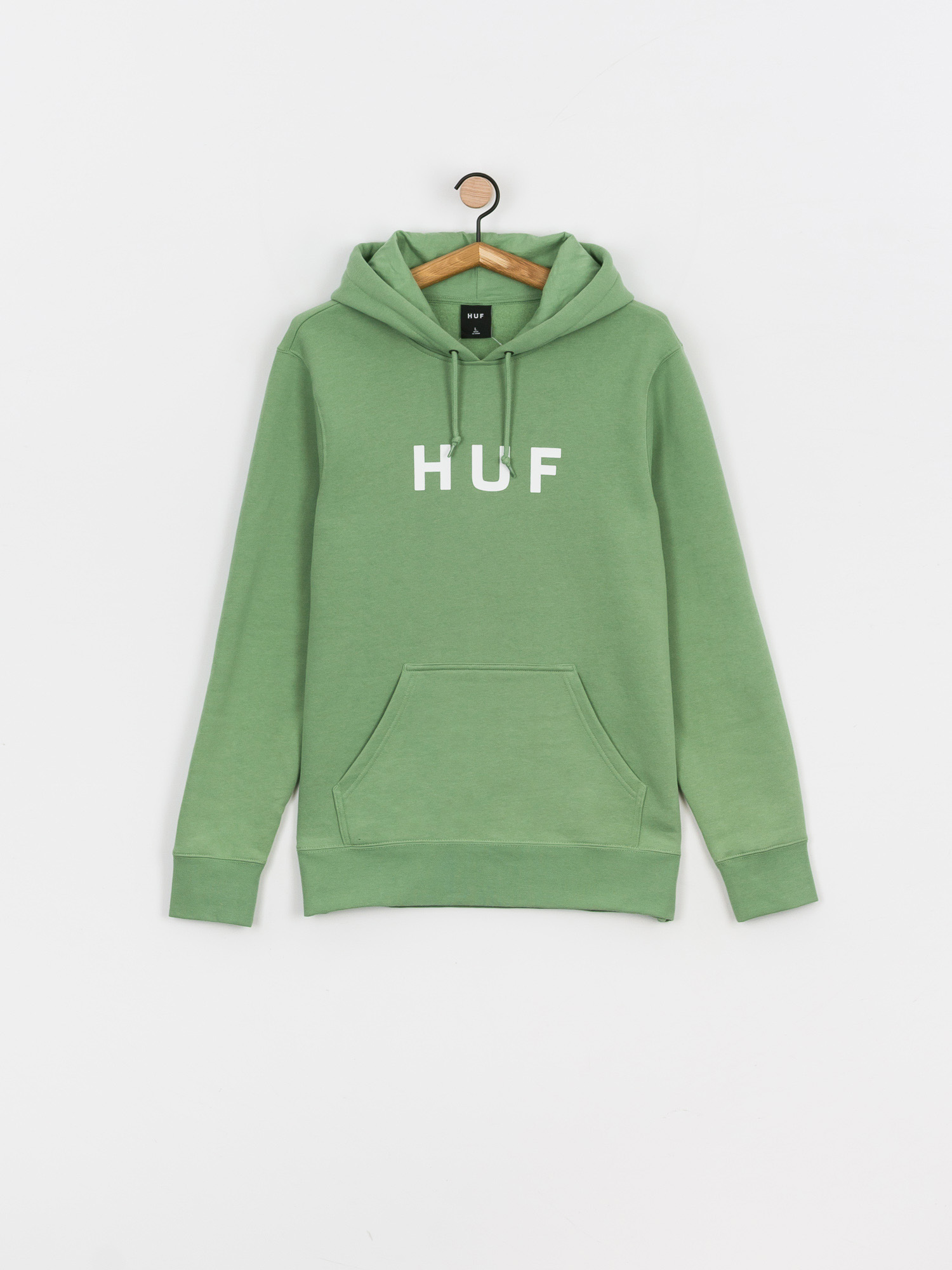 HUF Essentials OG Logo HD Hoodie (basil)