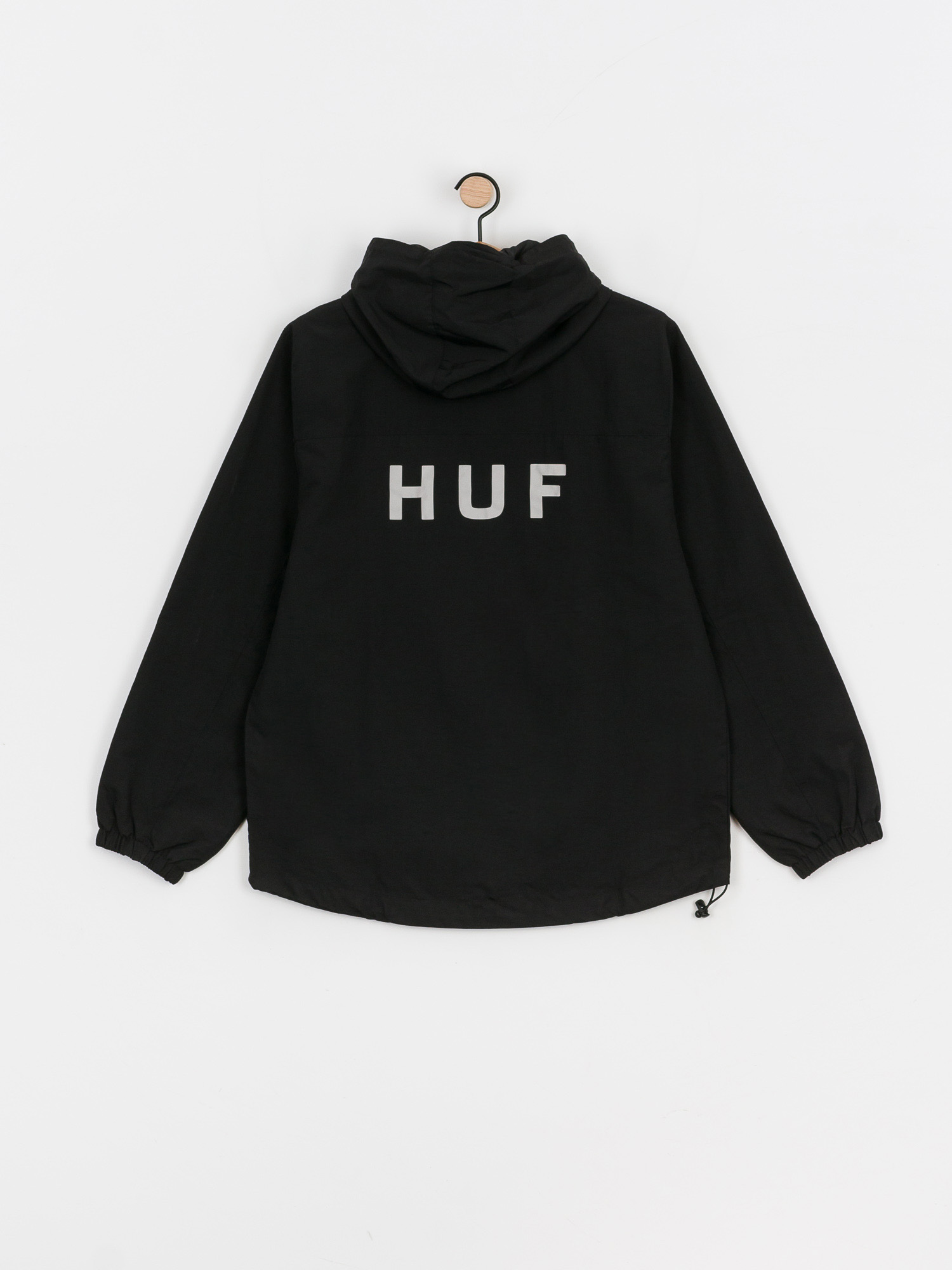 HUF Essentials Zip Standard Shell Jacket - black (black)