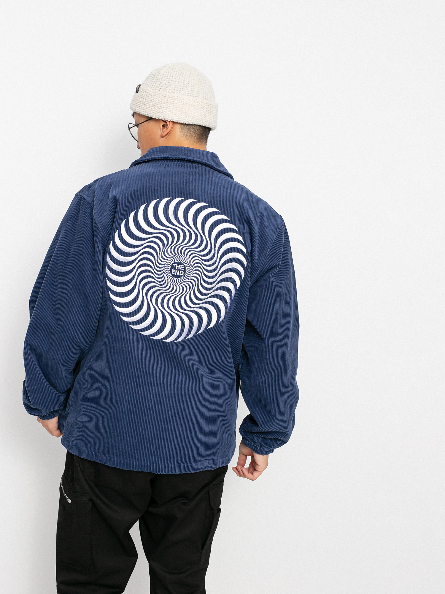Spitfire Custom Button Classic Swirl Jacket - navy blue (deep blue)