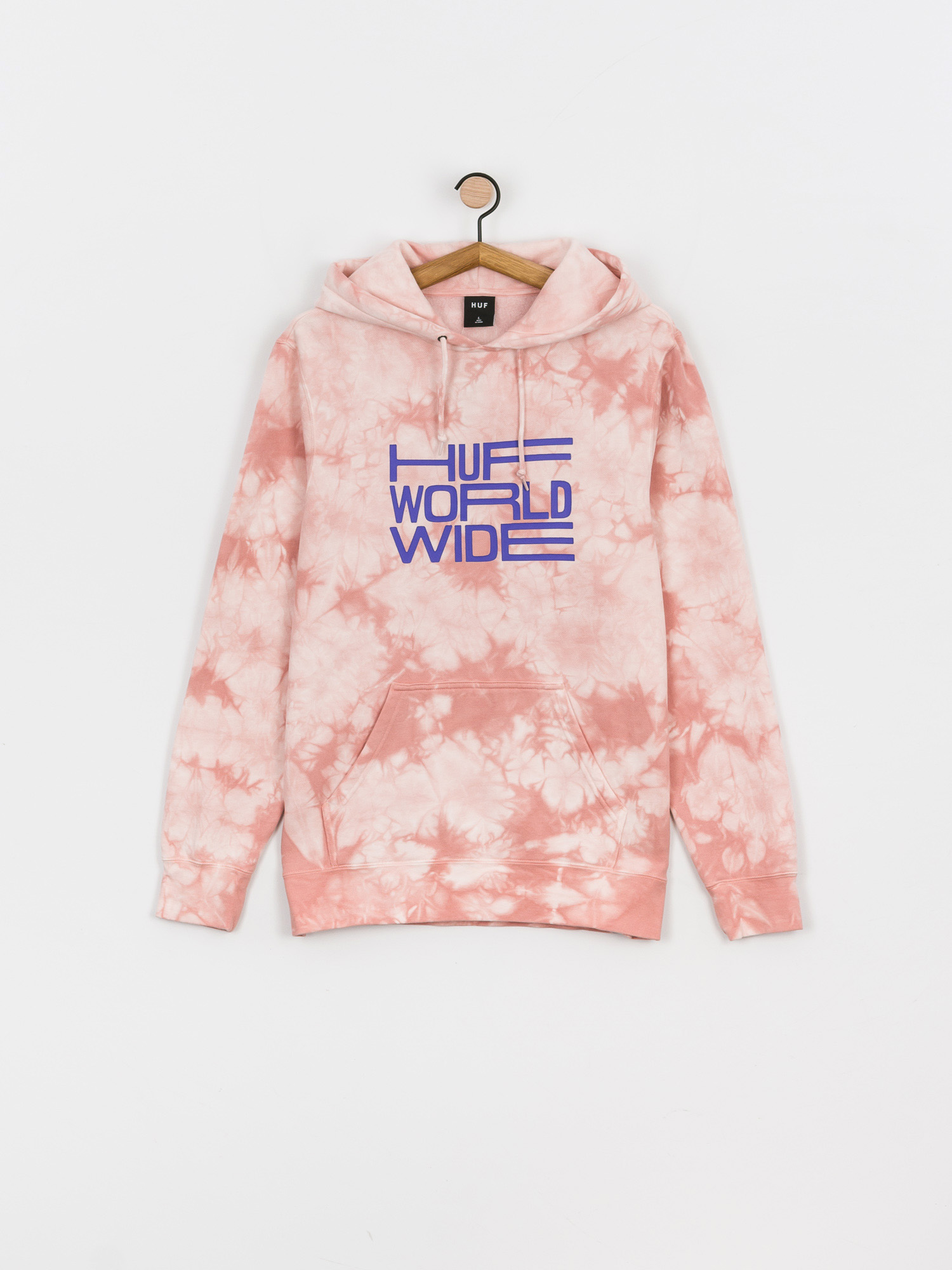 HUF Broadcast Tiedye HD Hoodie (coral)