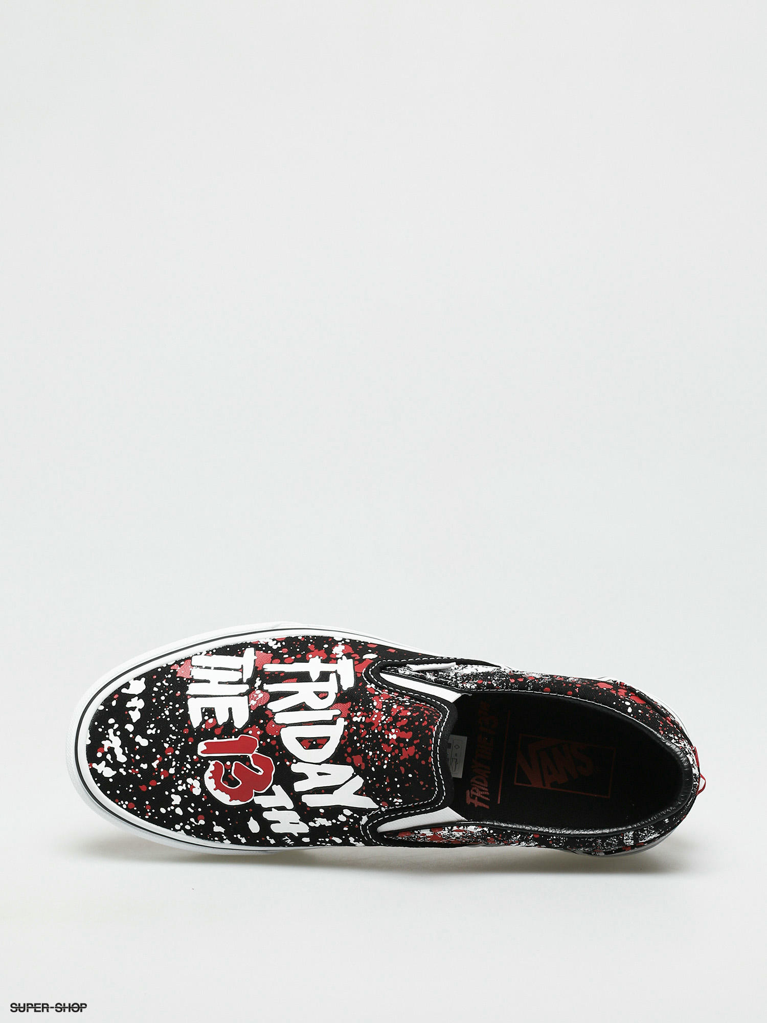 Slip on vans black hot sale friday