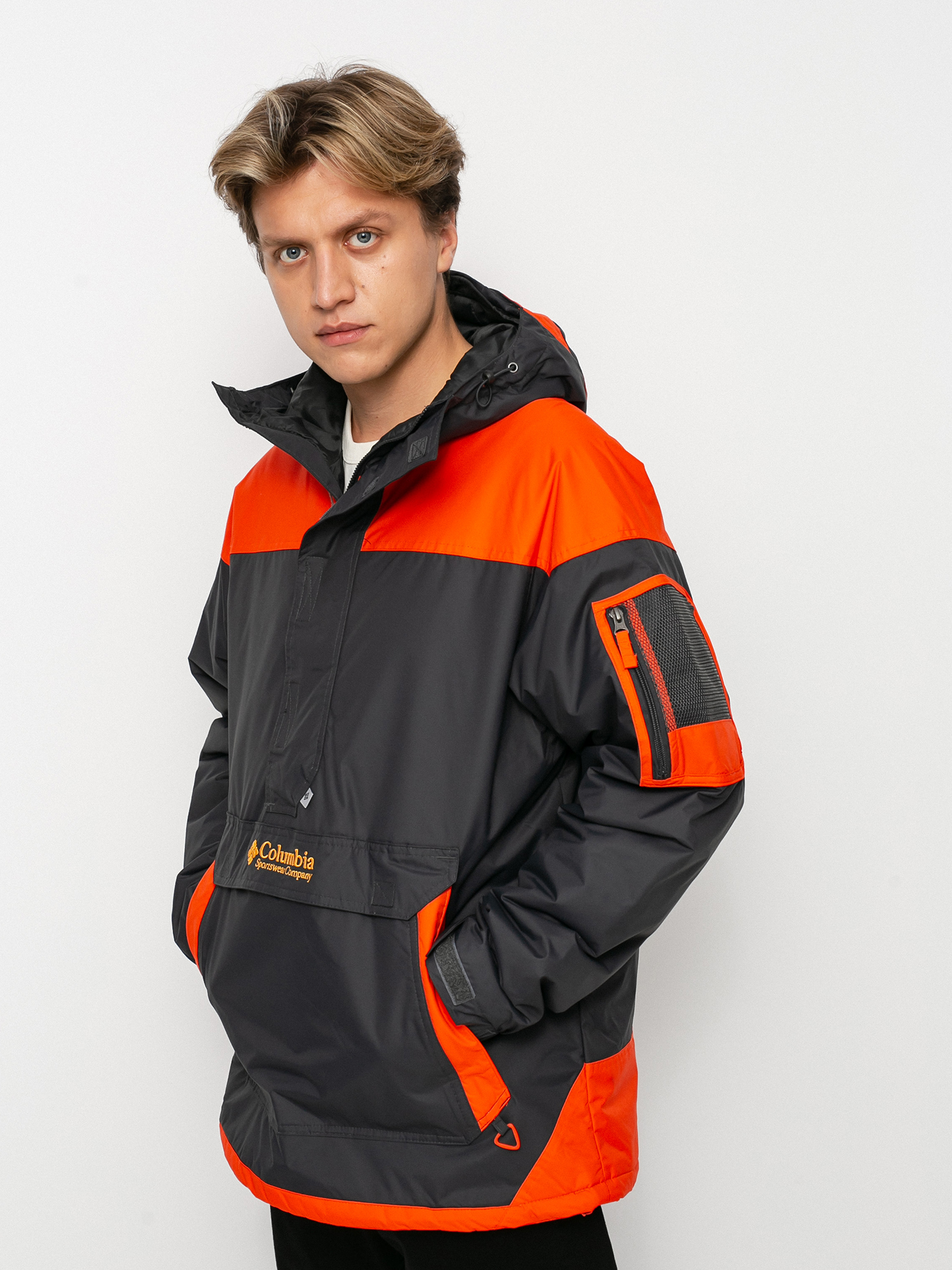 Columbia Challenger Pullover Jacket (shark/red quartz)