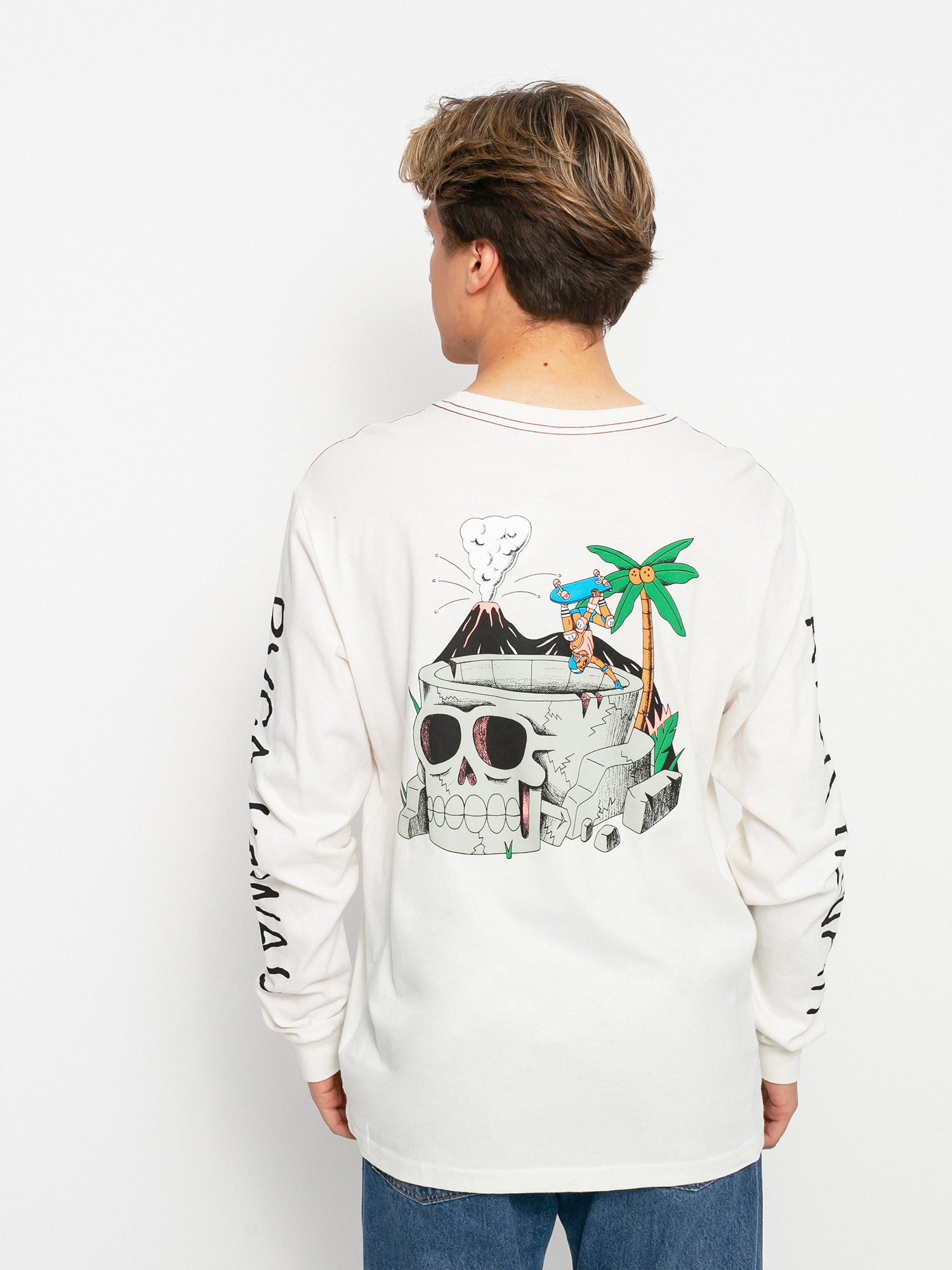 RVCA Skull Bowl Longsleeve (pirate black)