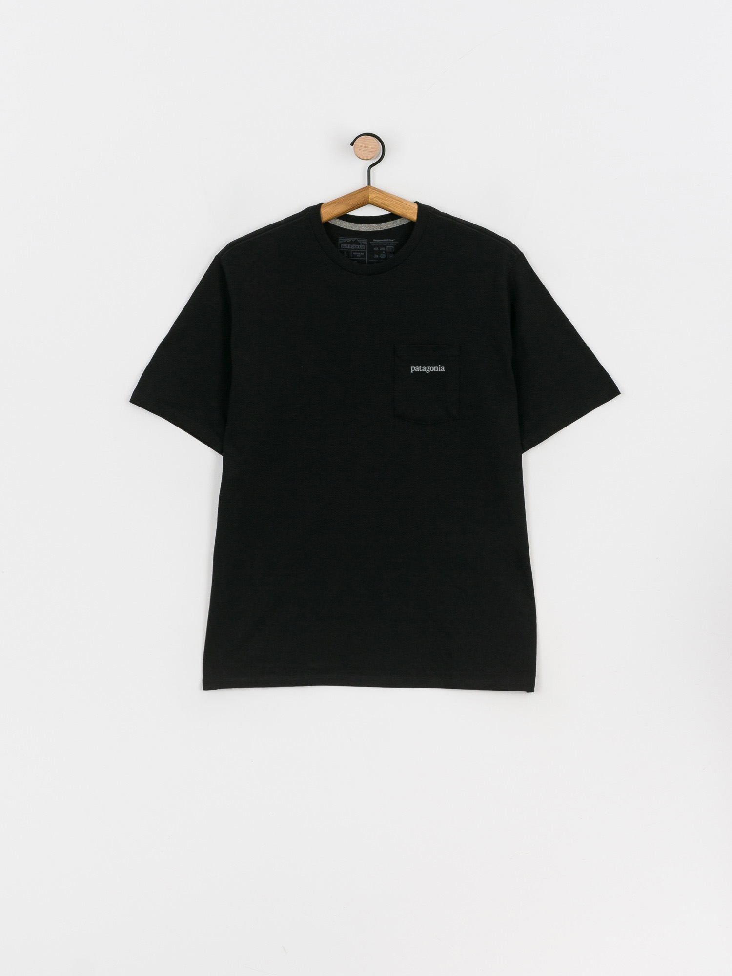 Patagonia Line Logo Ridge Pocket Responsibili T-shirt (black)