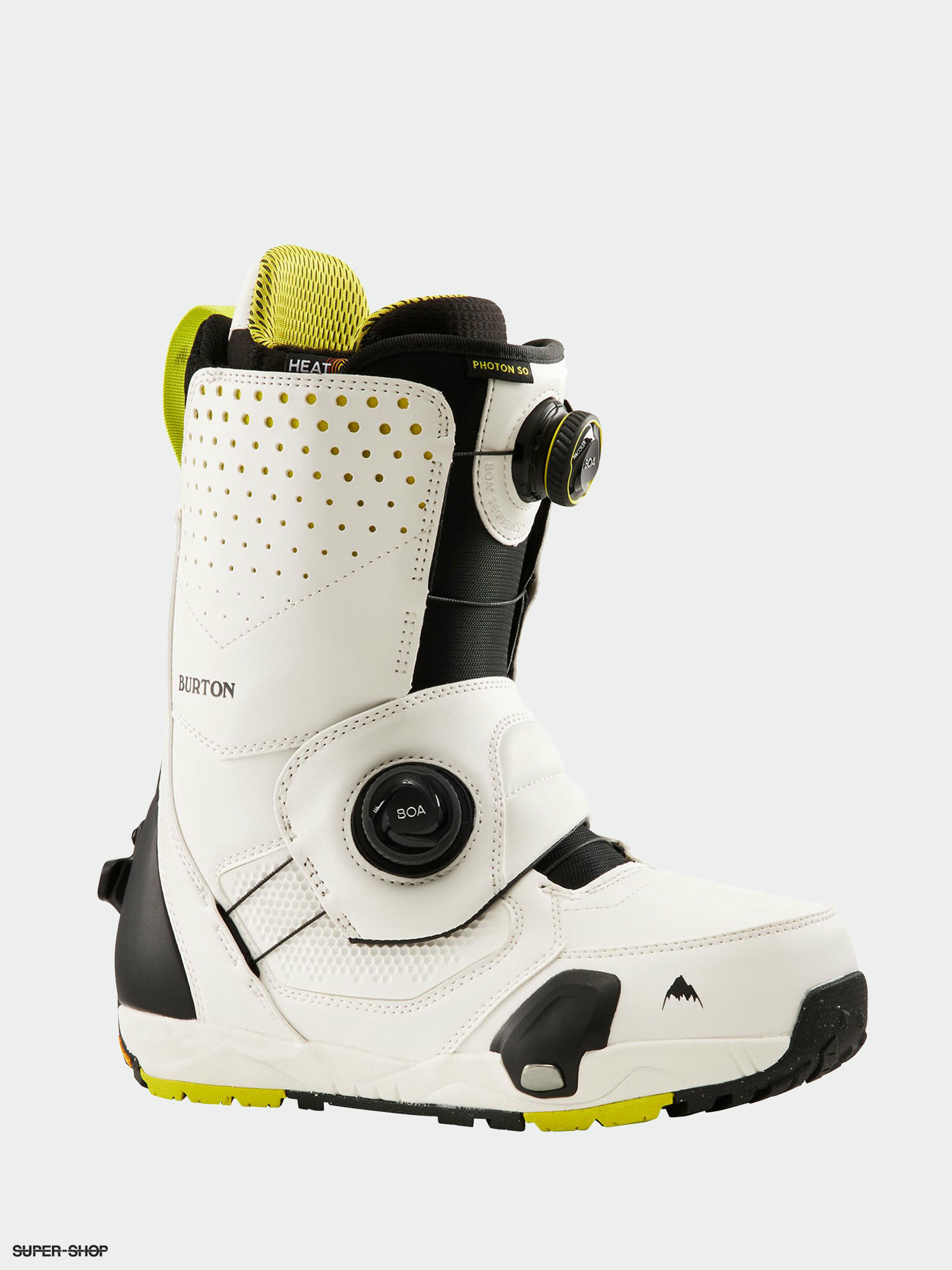 slot glide Skuldre på skuldrene Burton Photon Step On Snowboard boots (stout white/yellow)