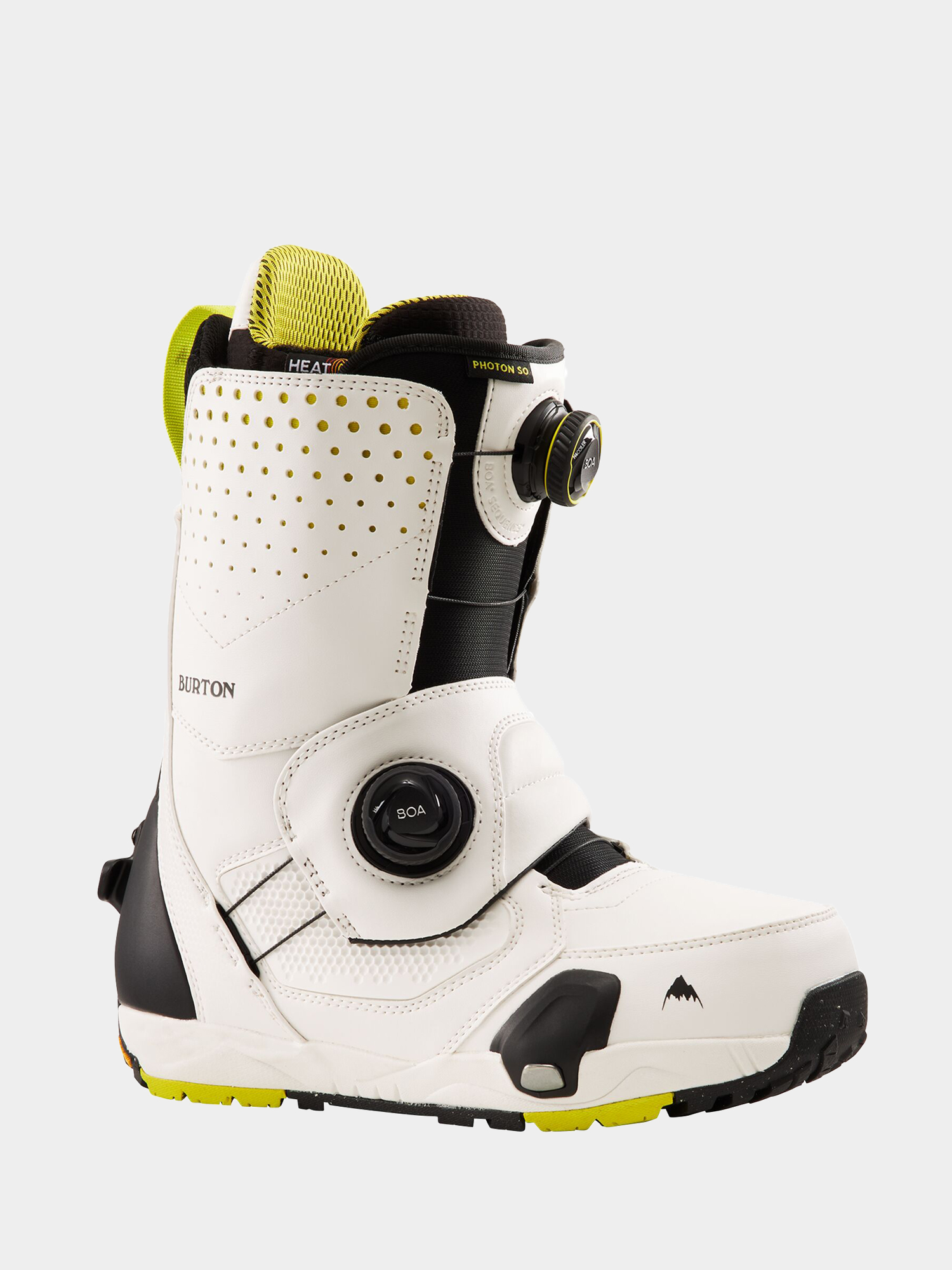 Mens Burton Photon Step On Snowboard boots (stout white/yellow)