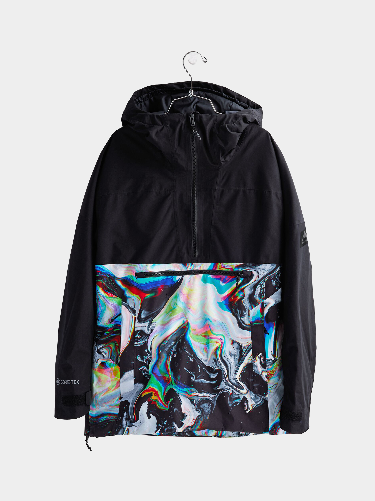 Womens Burton Gore Tex Pillowline Anorak Snowboard jacket (true black/maalavidaa)