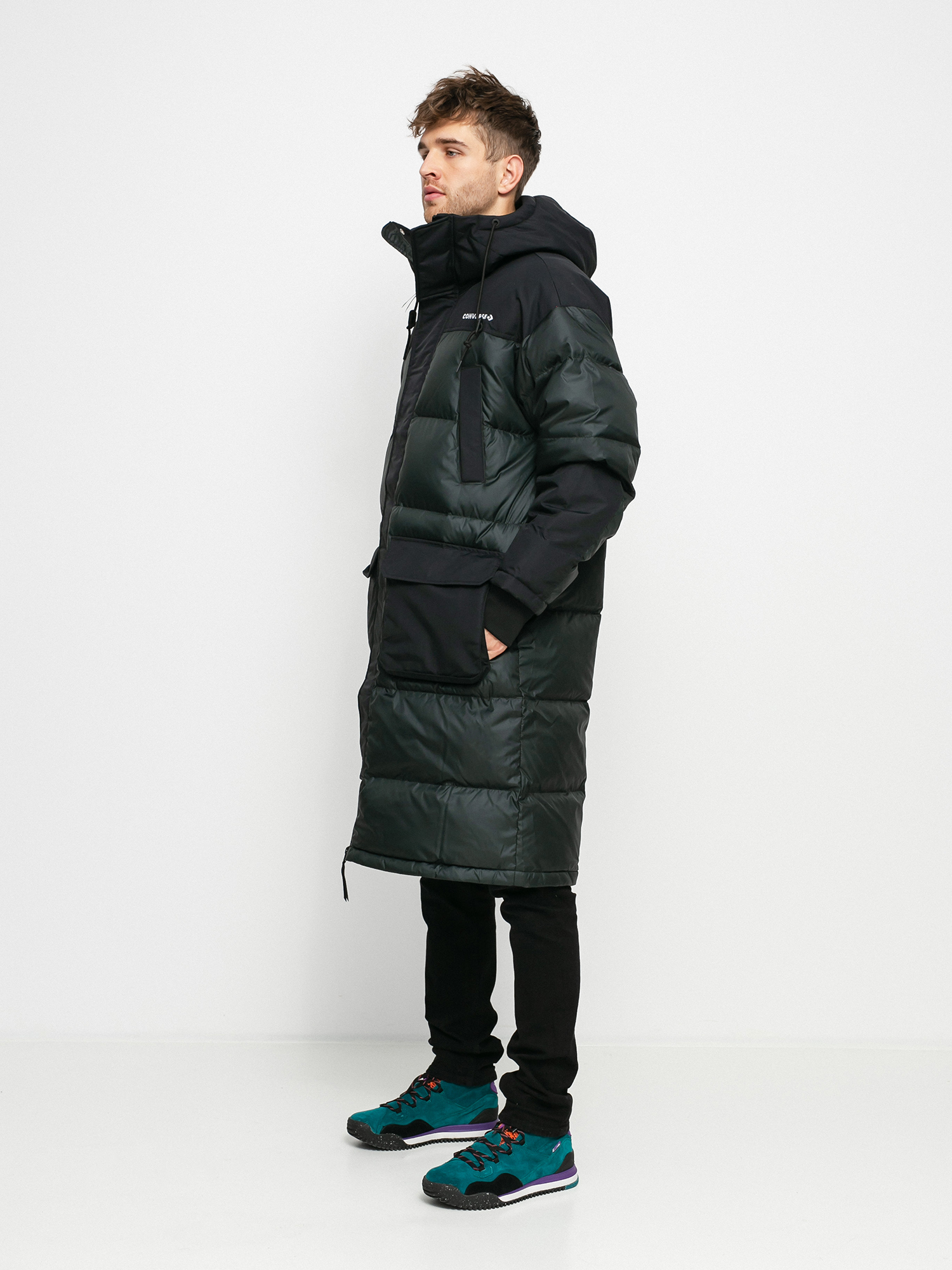Converse Premium Long Down Jacket (black)