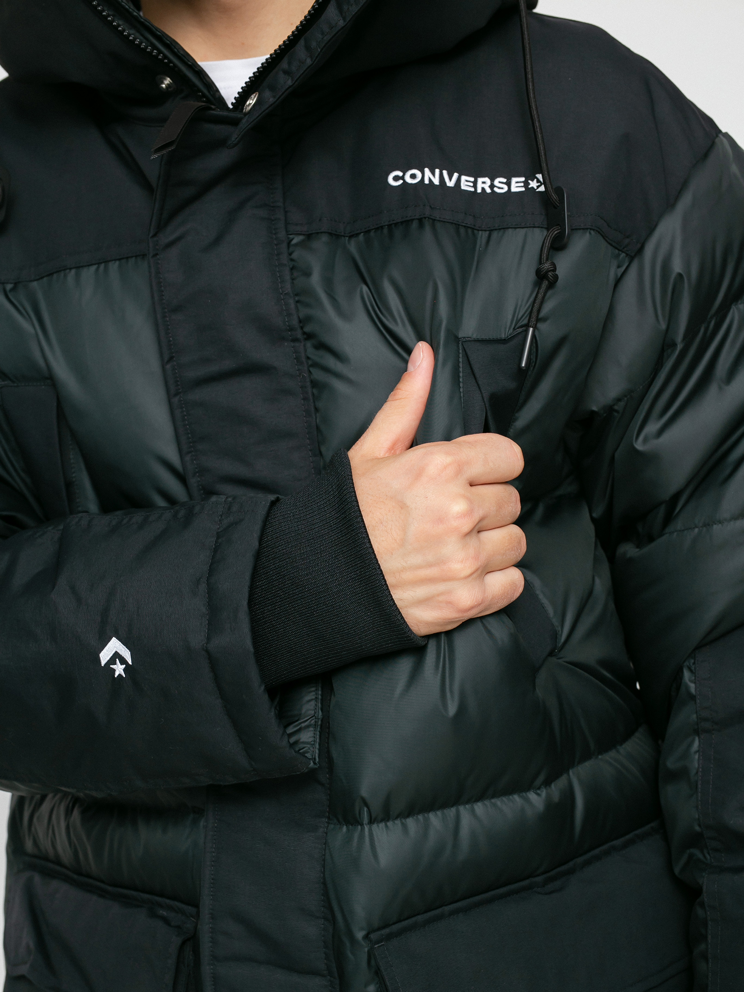 Converse Premium Long Down Jacket (black)