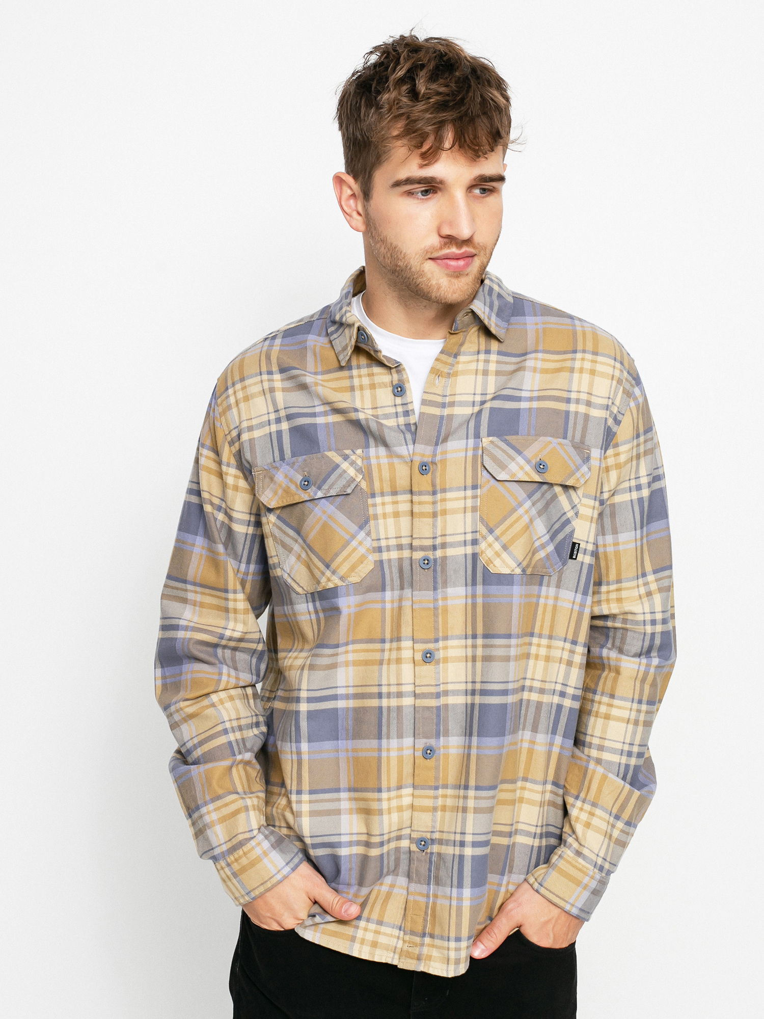 Burton Brighton Flannel Shirt (kelp stump plaid)