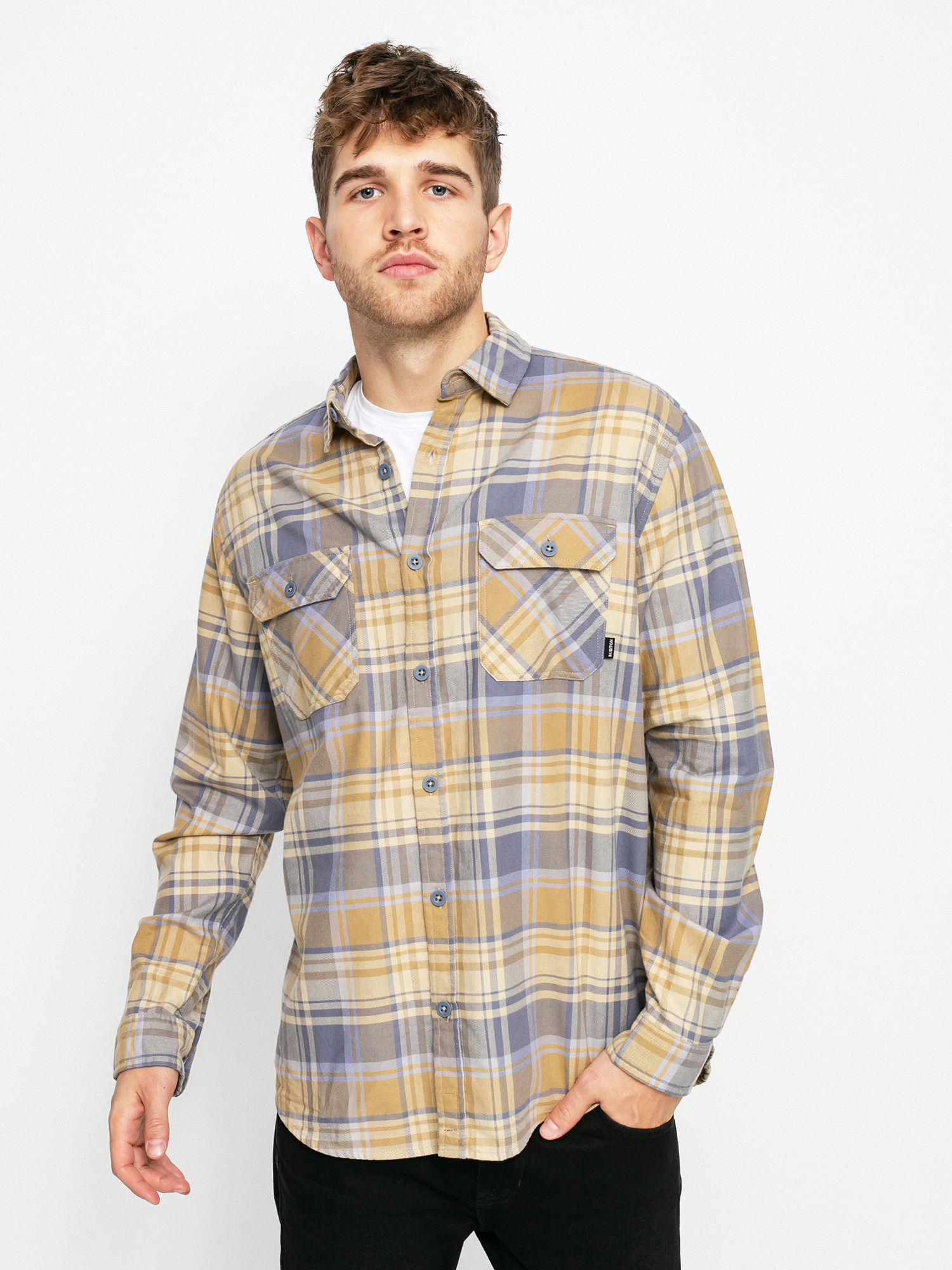 Burton Brighton Flannel Shirt (kelp stump plaid)