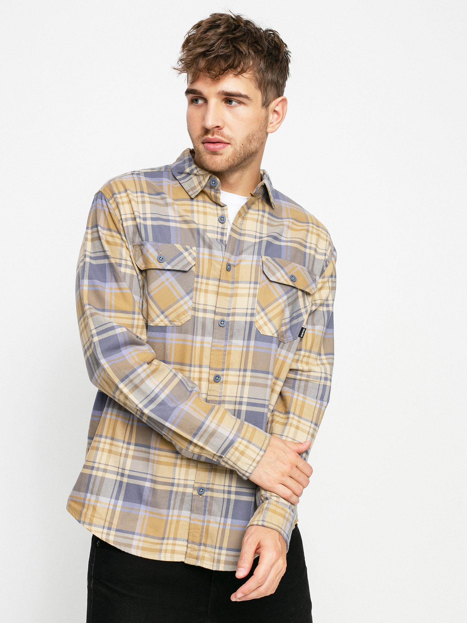 Burton Brighton Flannel Shirt (kelp stump plaid)