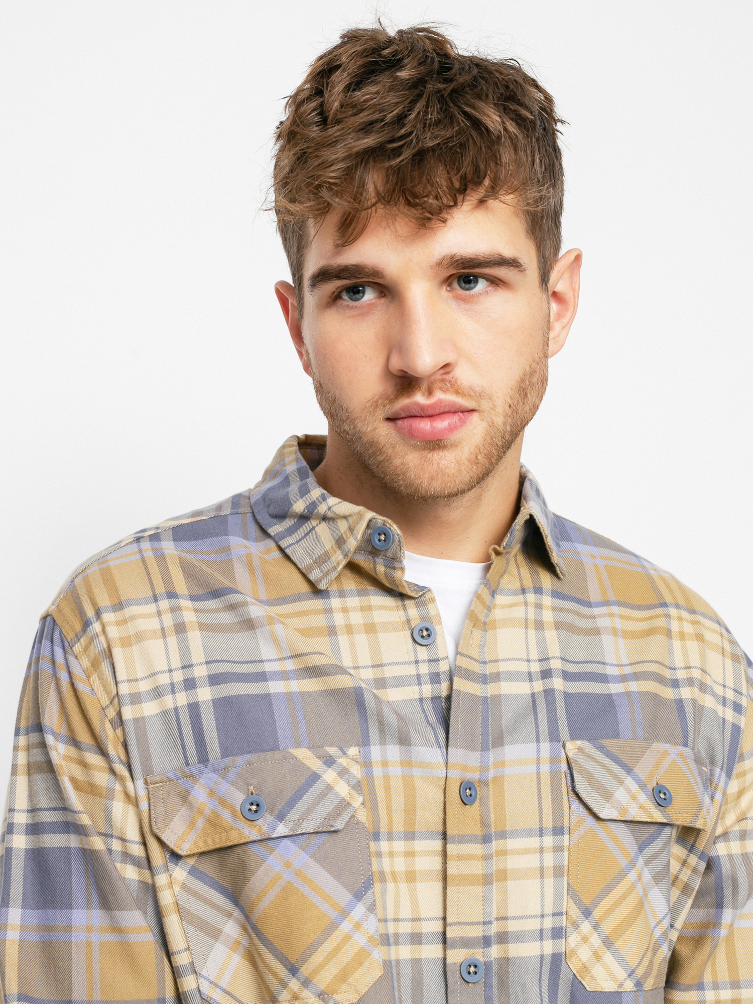 Burton Brighton Flannel Shirt (kelp stump plaid)