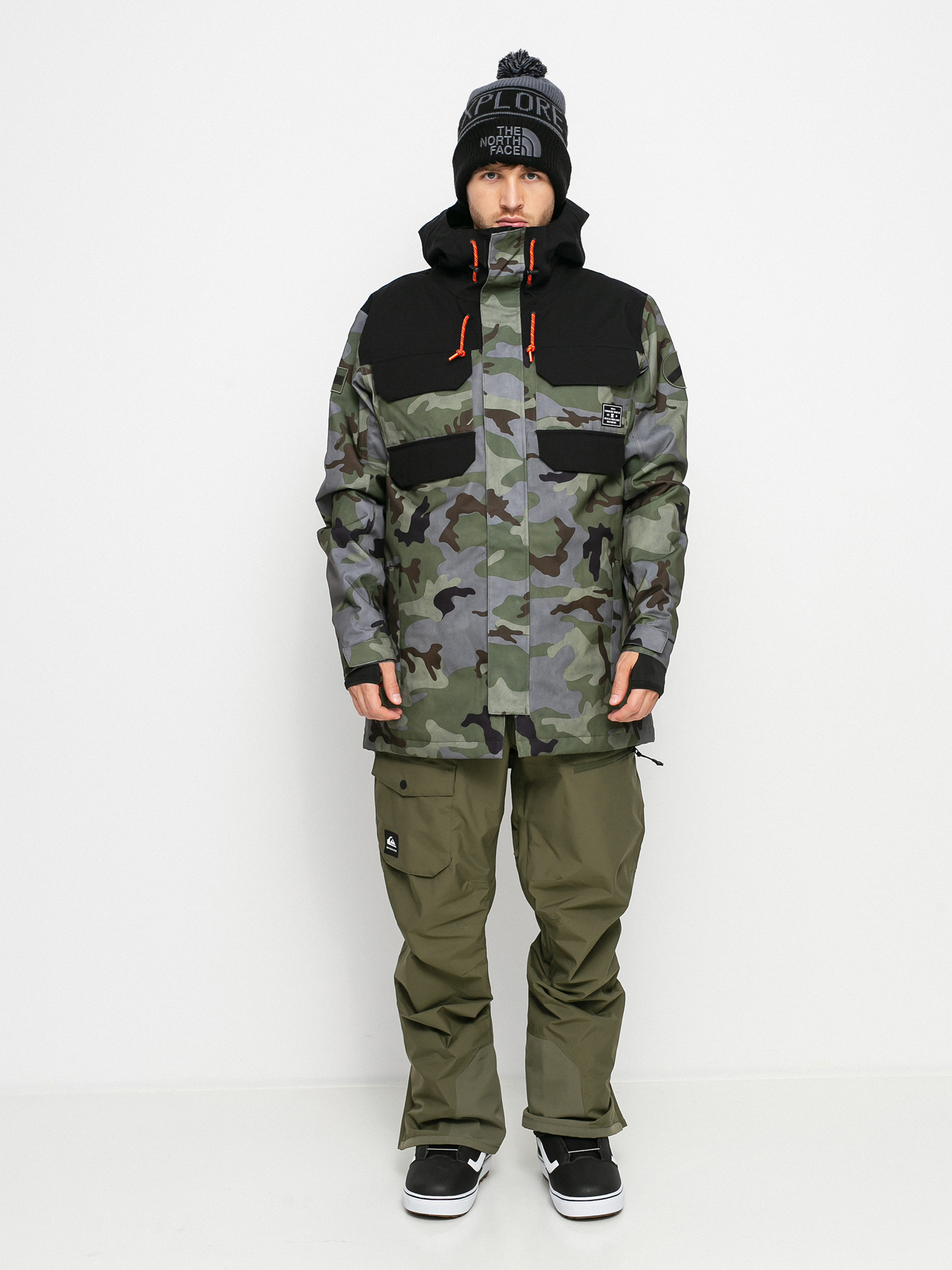 Mens DC Haven Snowboard jacket (woodland camo castlerock)