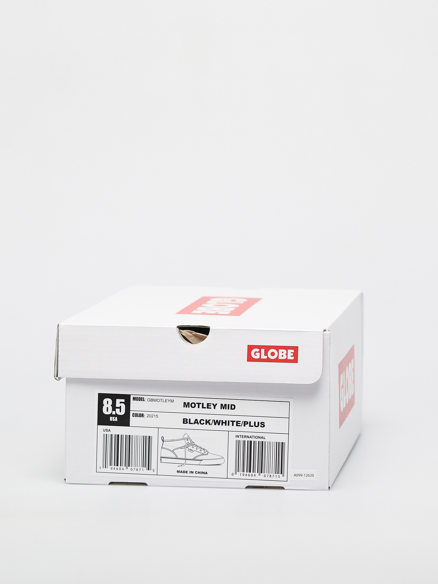 Globe Motley Mid Shoes (black/white/plus)