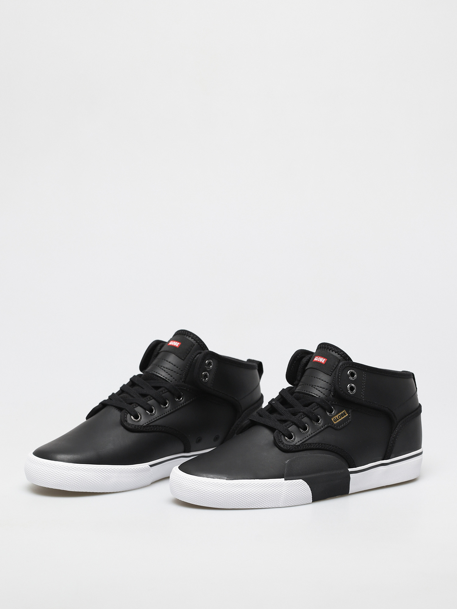 Globe Motley Mid Shoes (black/white/plus)