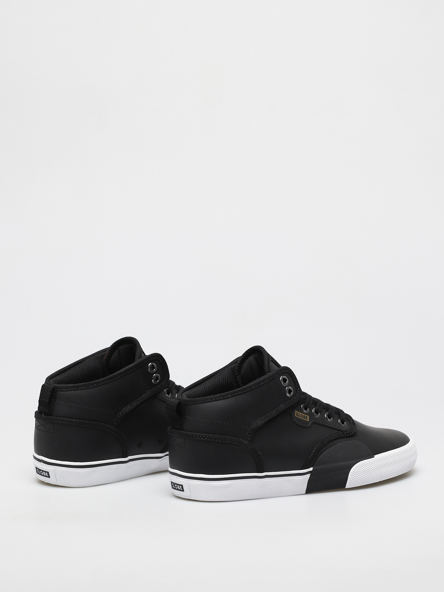 Globe Motley Mid Shoes (black/white/plus)