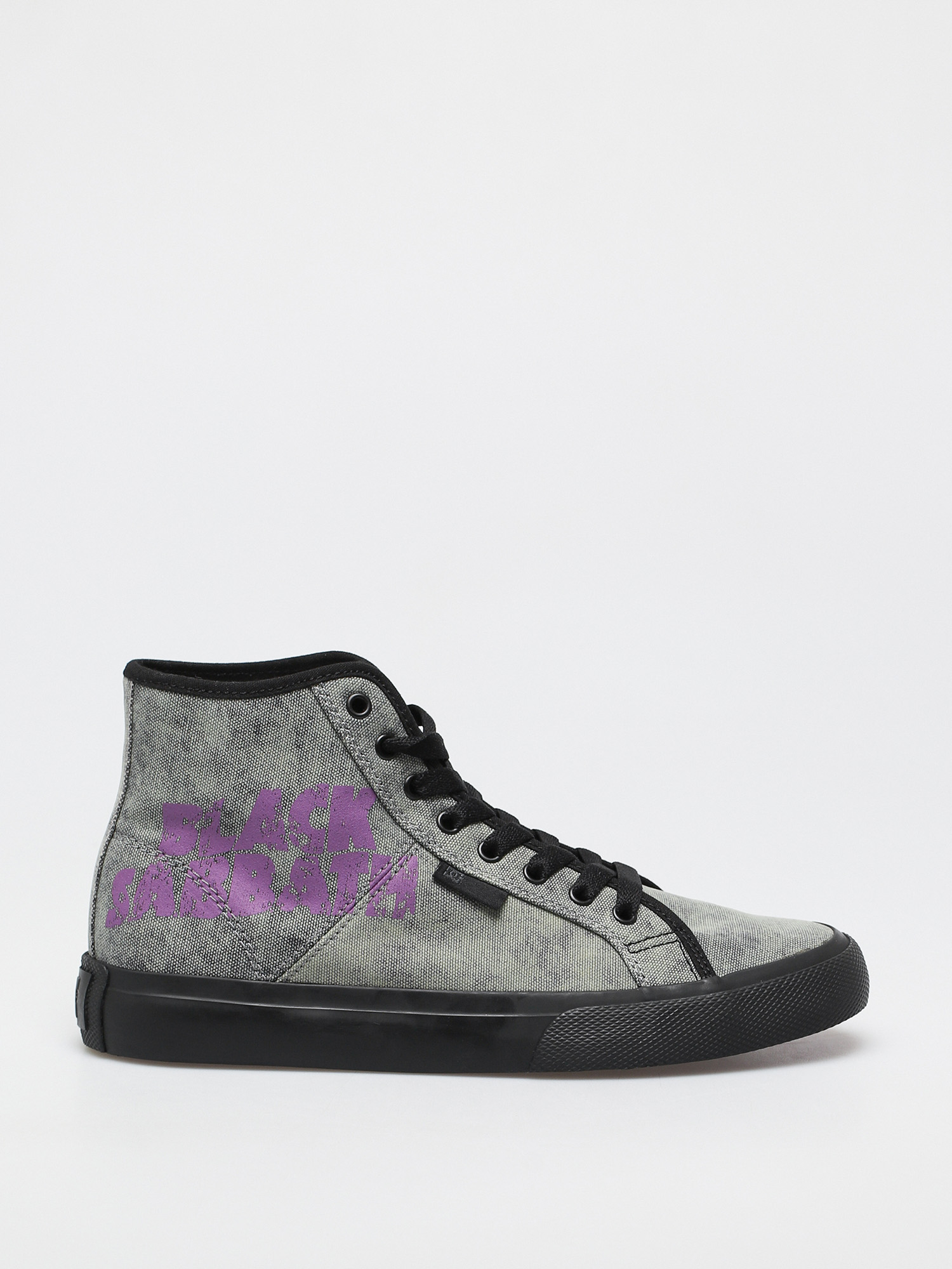 DC X Black Sabbath Manual Hi Shoes (black wash)