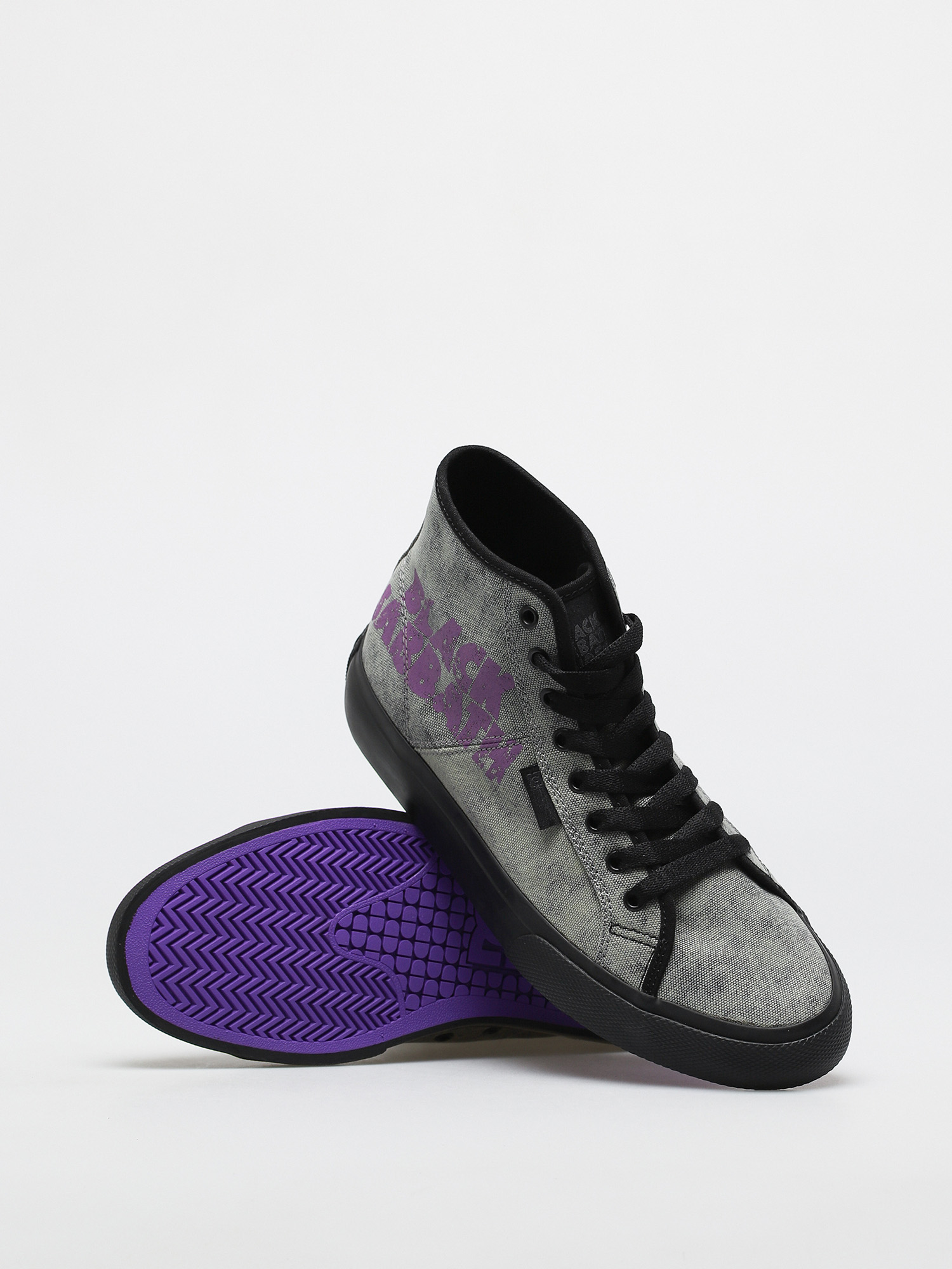 DC X Black Sabbath Manual Hi Shoes (black wash)