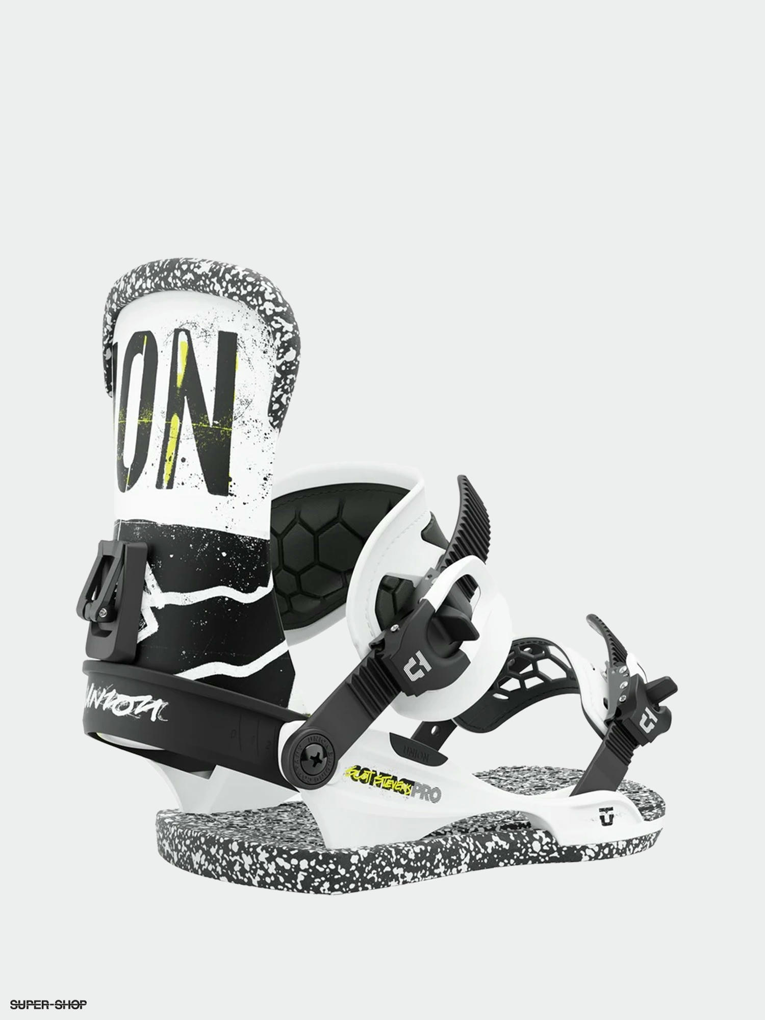 Union Contact Pro Snowboard bindings (white scott stevens)