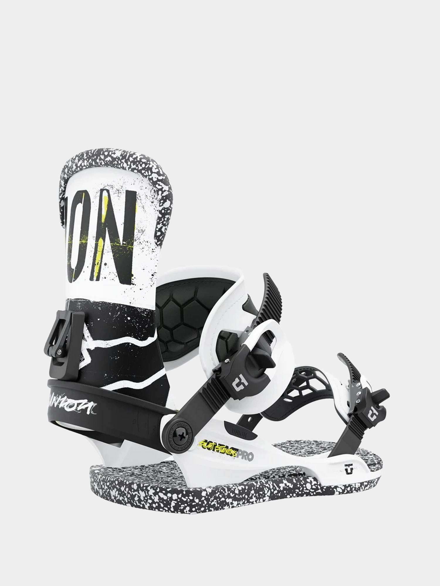 Mens Union Contact Pro Snowboard bindings (white scott stevens)
