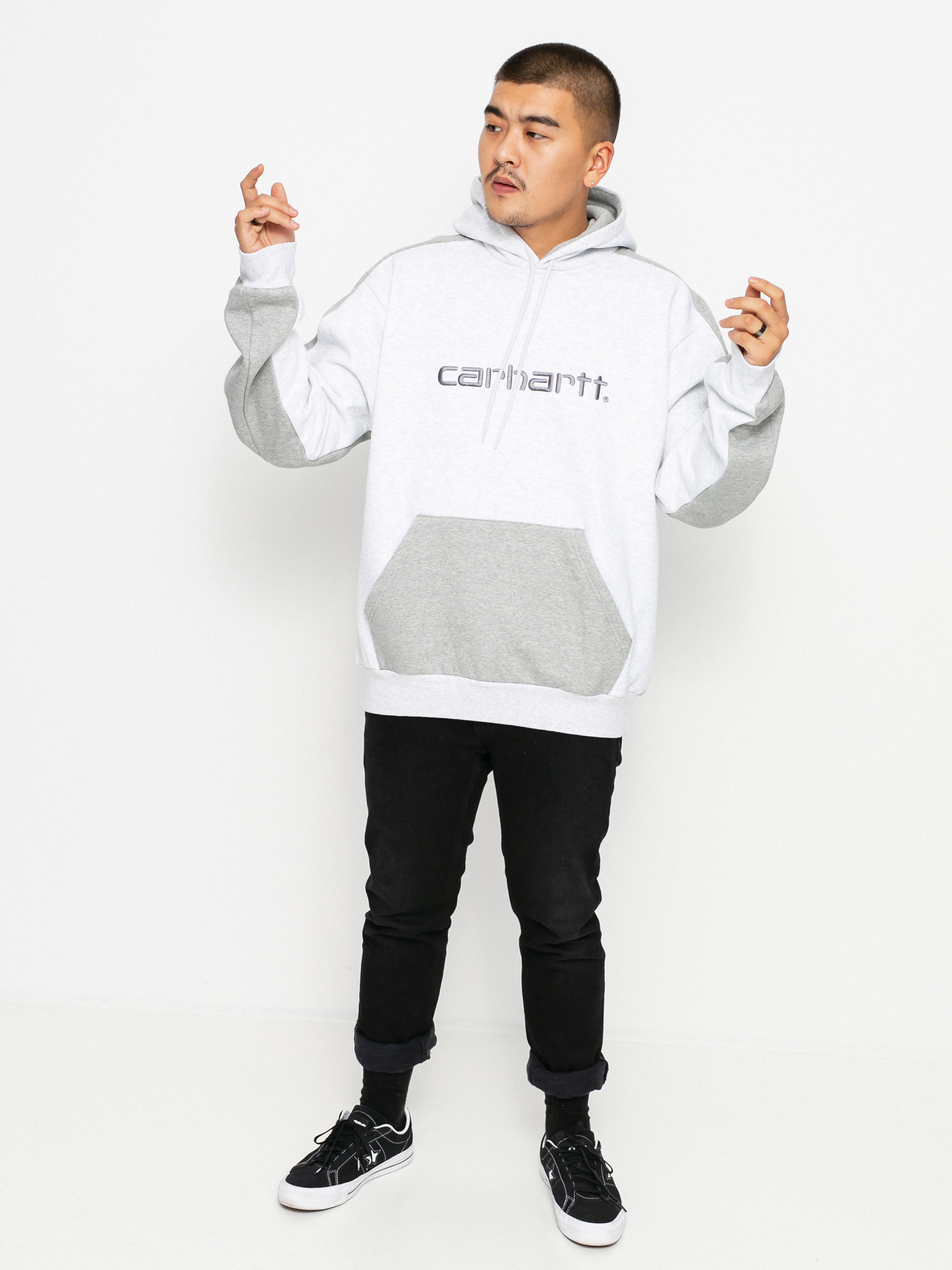 Carhartt WIP Tonare HD Hoodie (ash heather/grey heather/shiver)