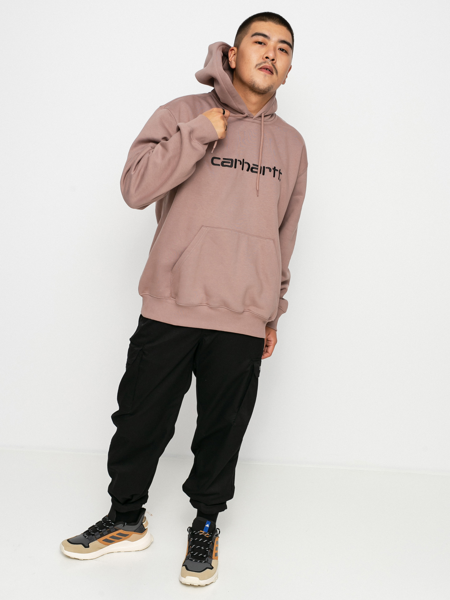Carhartt WIP Carhartt HD Hoodie (earthy pink/black)