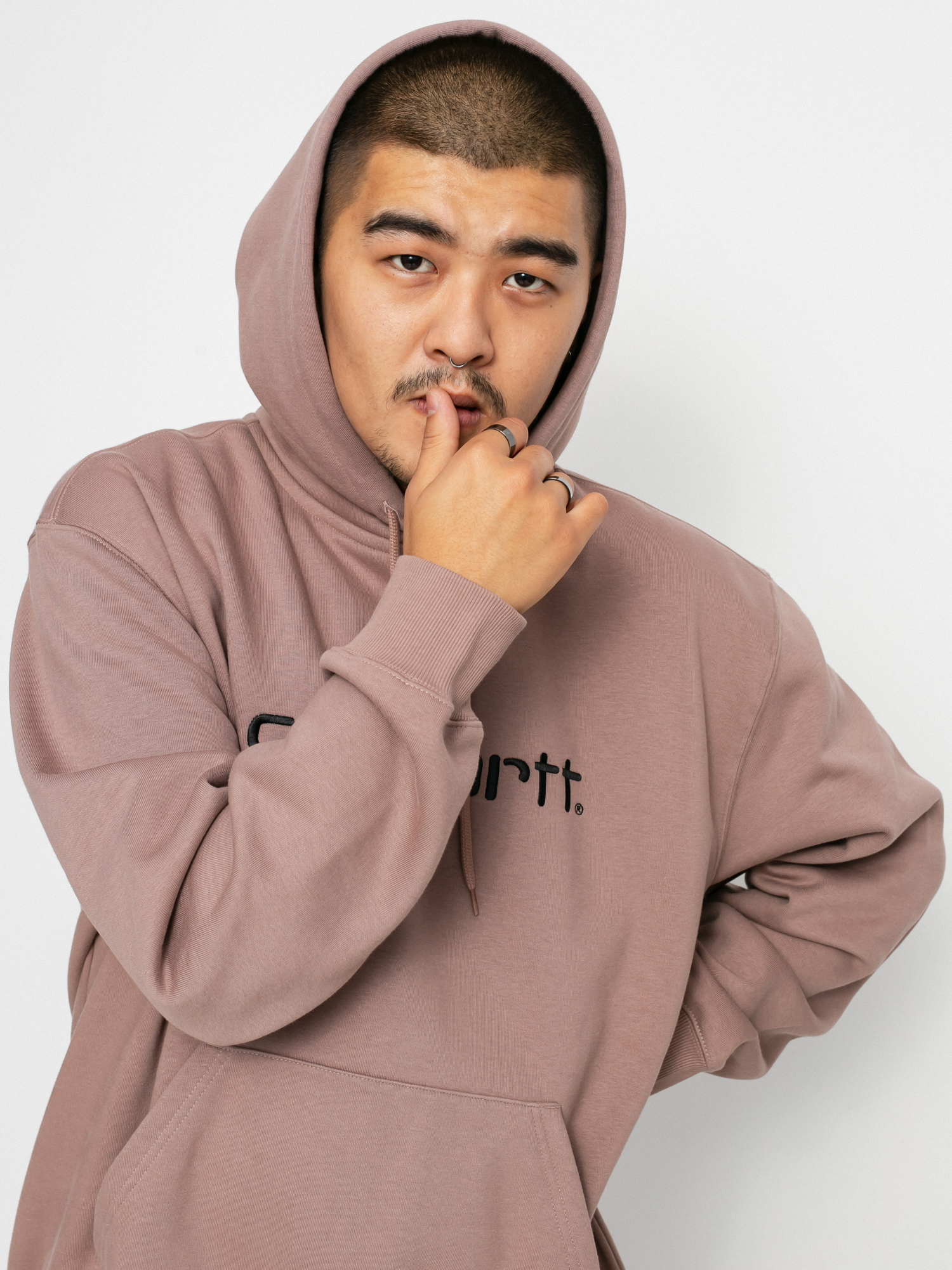 Carhartt WIP Carhartt HD Hoodie (earthy pink/black)