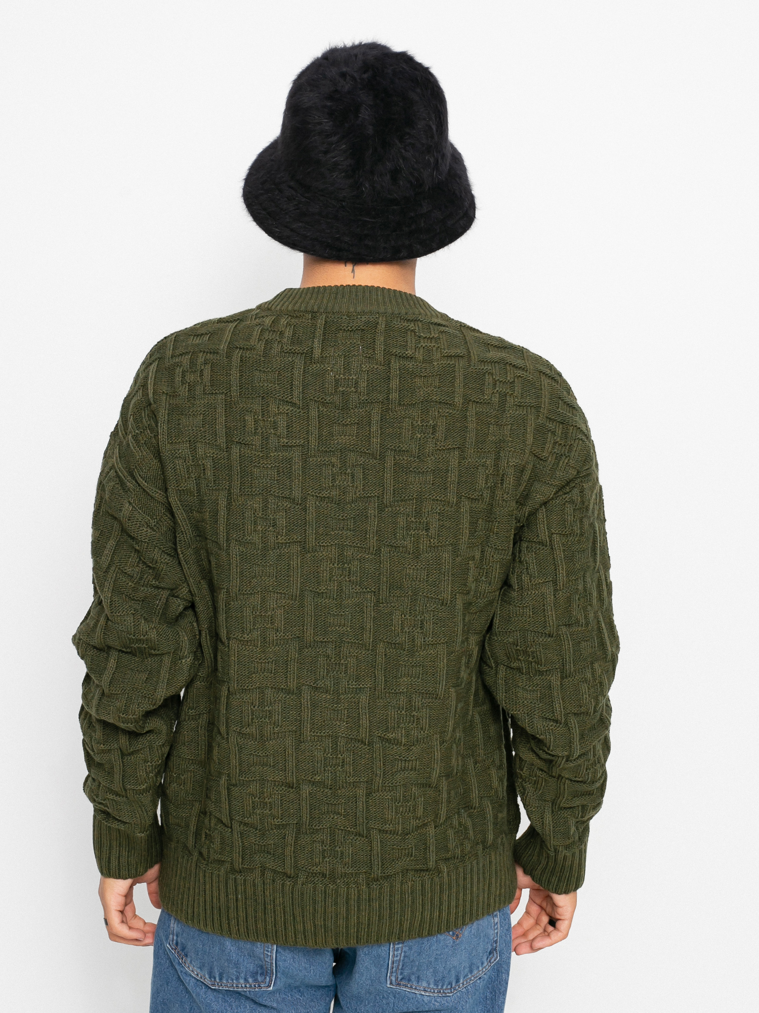 Polar Skate Square Sweater (army green)