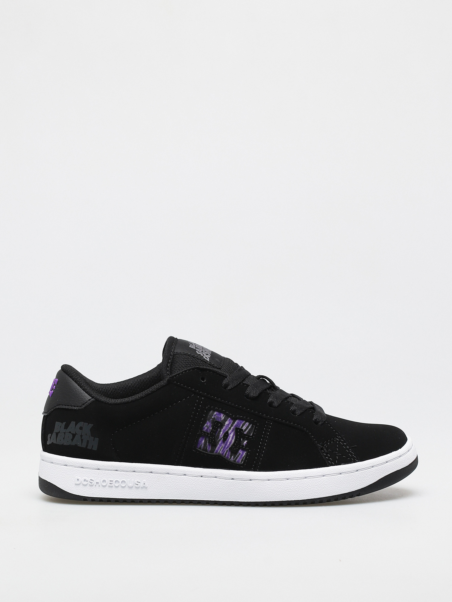 DC X Black Sabbath Striker Shoes (black/white/purple)