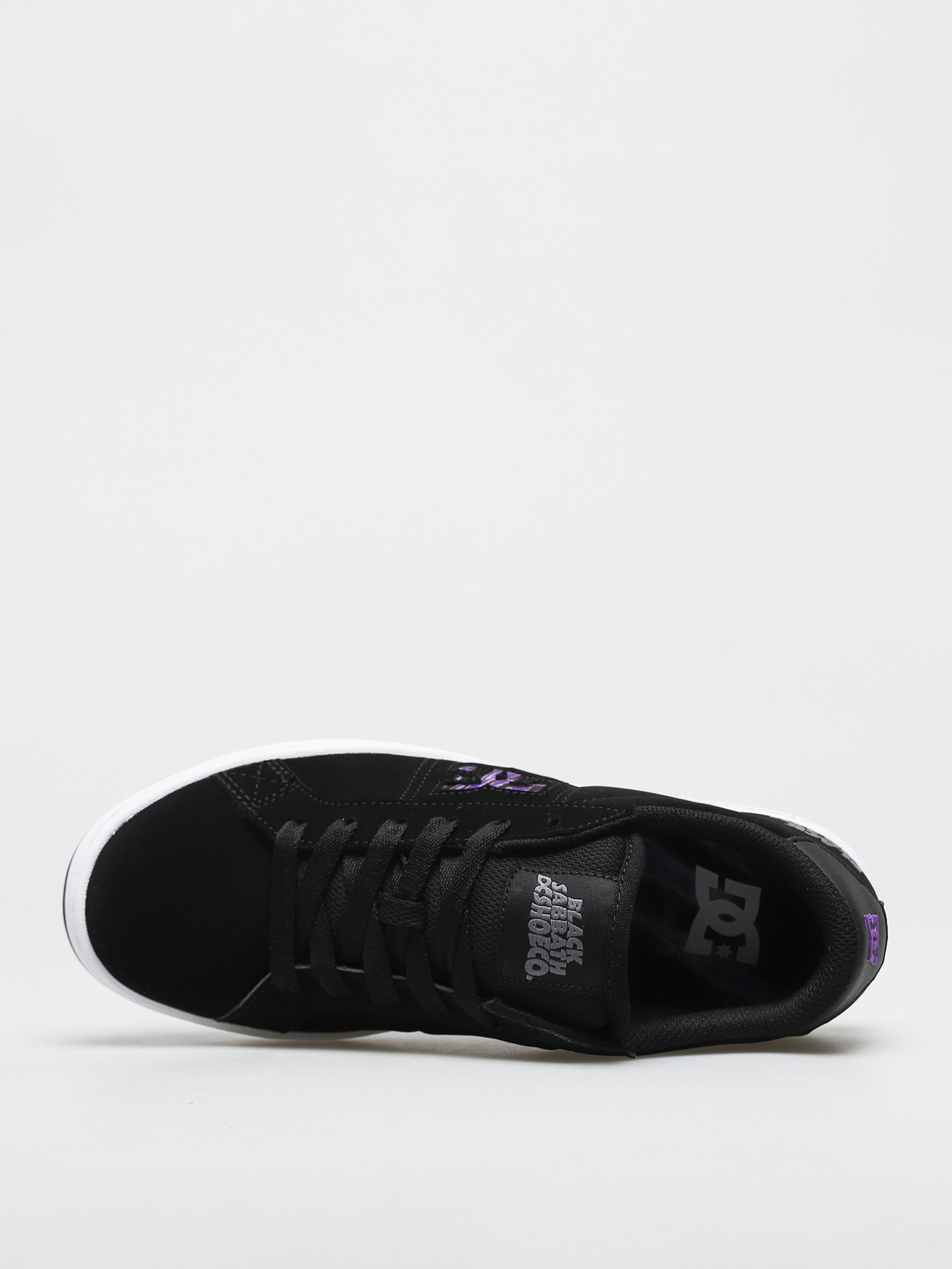 DC X Black Sabbath Striker Shoes (black/white/purple)