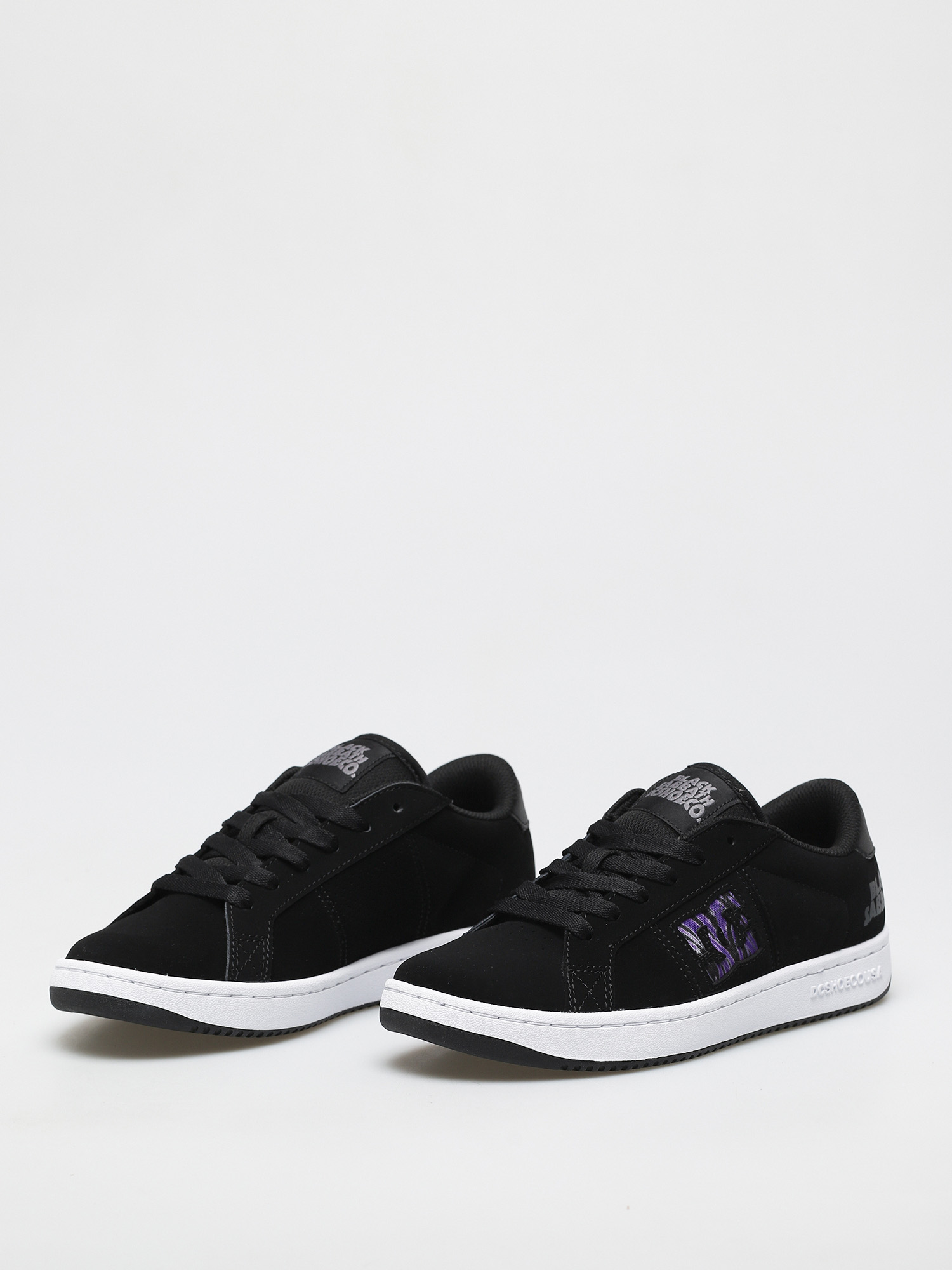 DC X Black Sabbath Striker Shoes (black/white/purple)