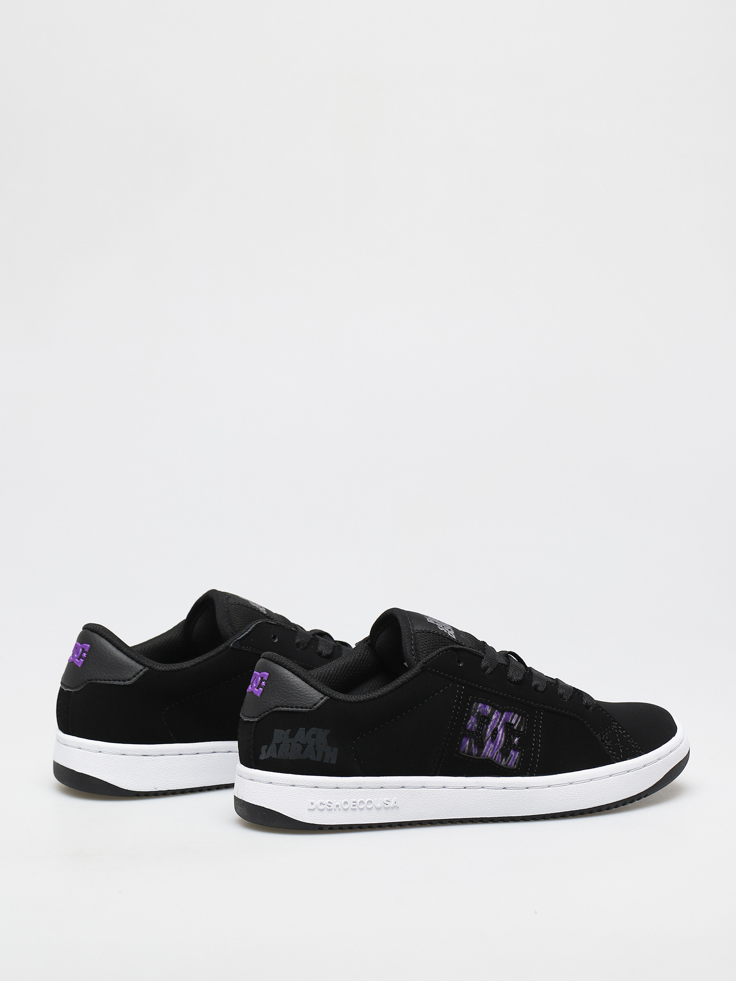 DC X Black Sabbath Striker Shoes (black/white/purple)