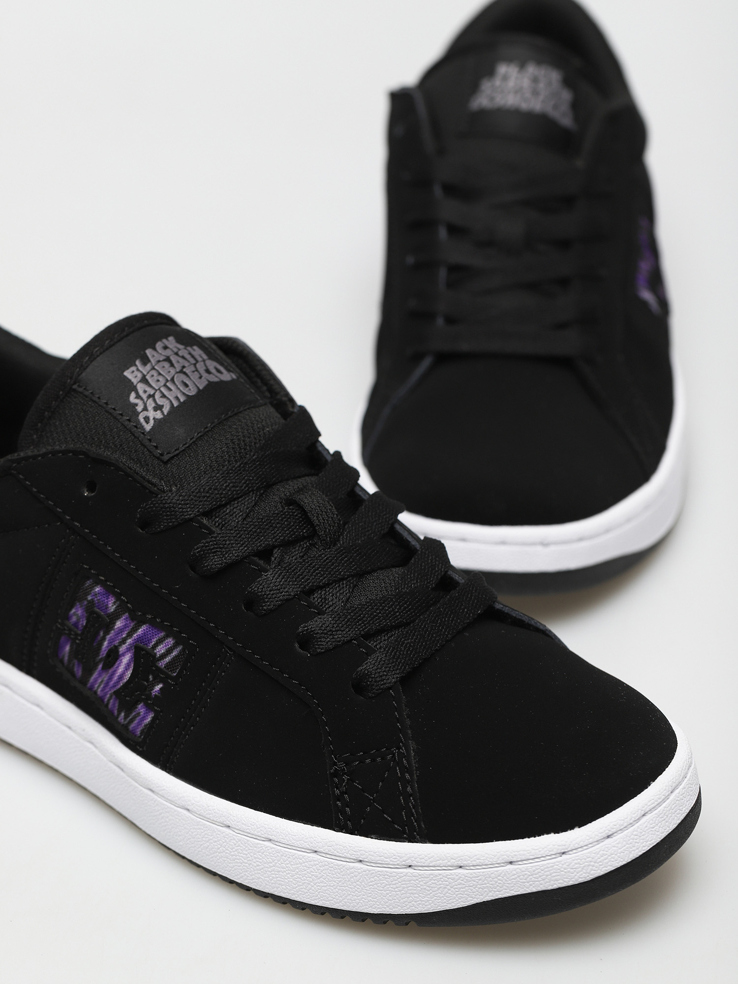 DC X Black Sabbath Striker Shoes (black/white/purple)