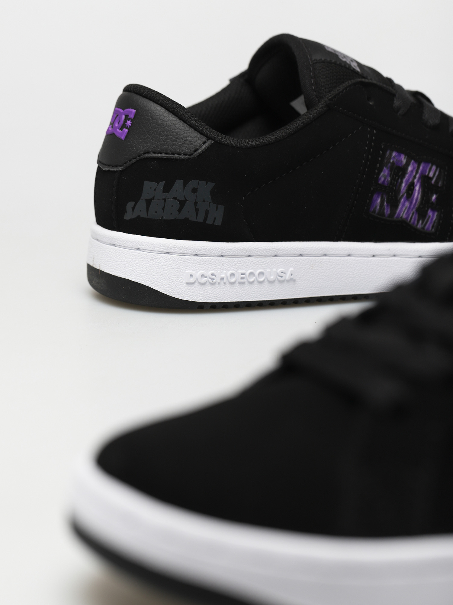 DC X Black Sabbath Striker Shoes (black/white/purple)