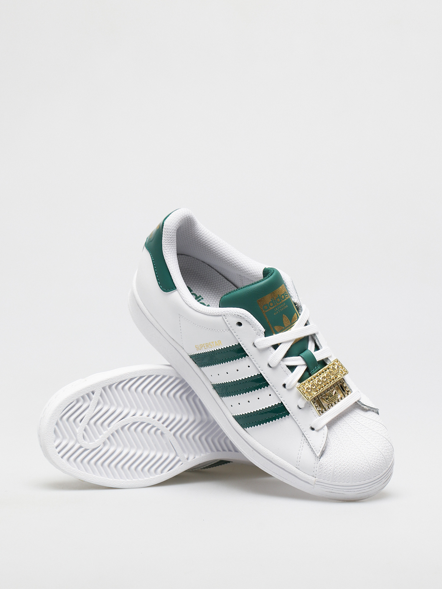 adidas Originals Superstar Shoes Wmn - white (ftwwht/cgreen/magold)